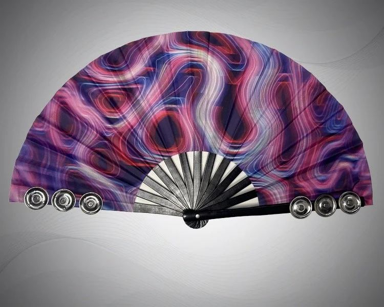 13 Inch Fanbourine Purple Haze Print