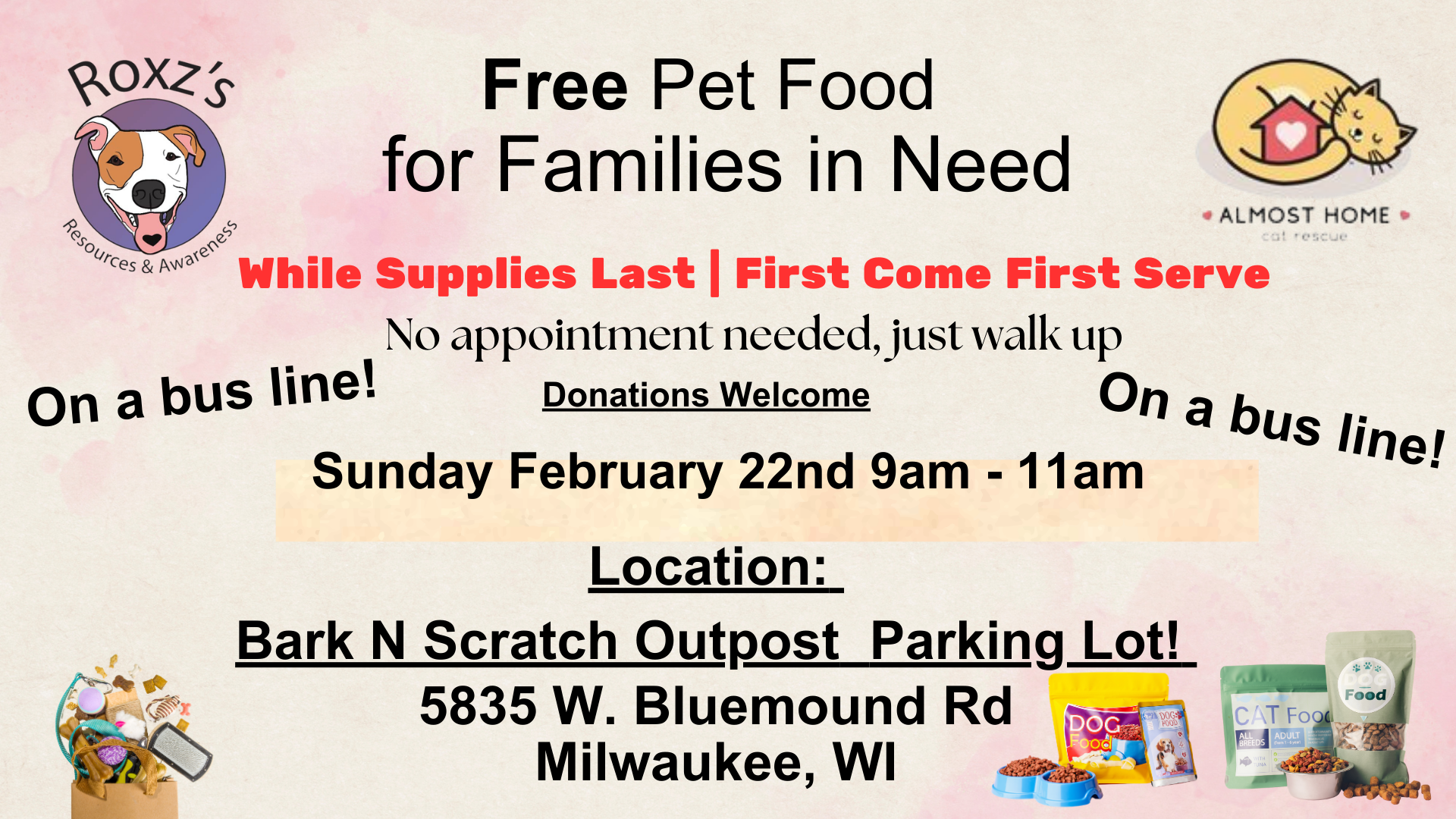 Free Pet Food & Supplies Event 