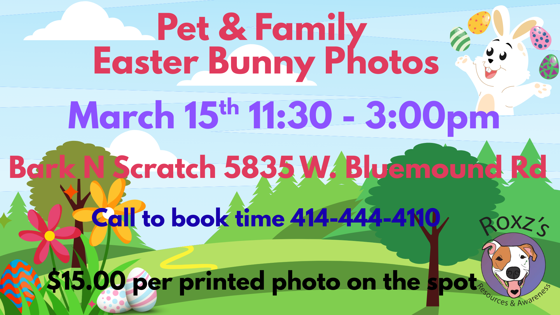 Pet & Family Photos with the Easter Bunny