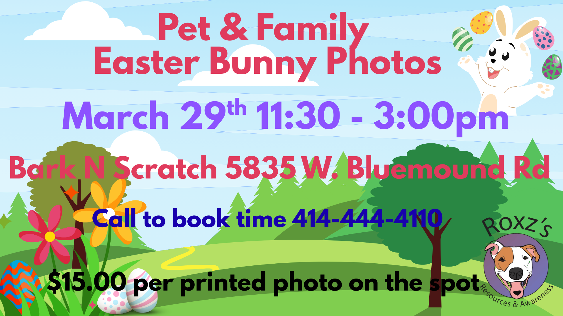 Pet & Family Photos with the Easter Bunny