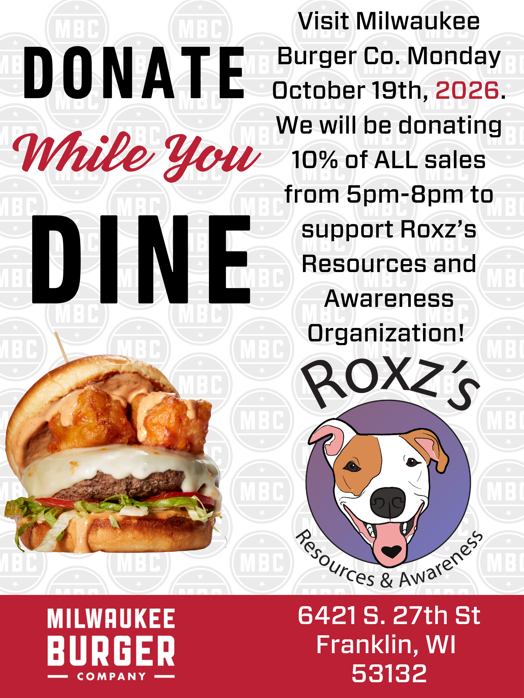 Milwaukee Burger Company Fundraiser 
