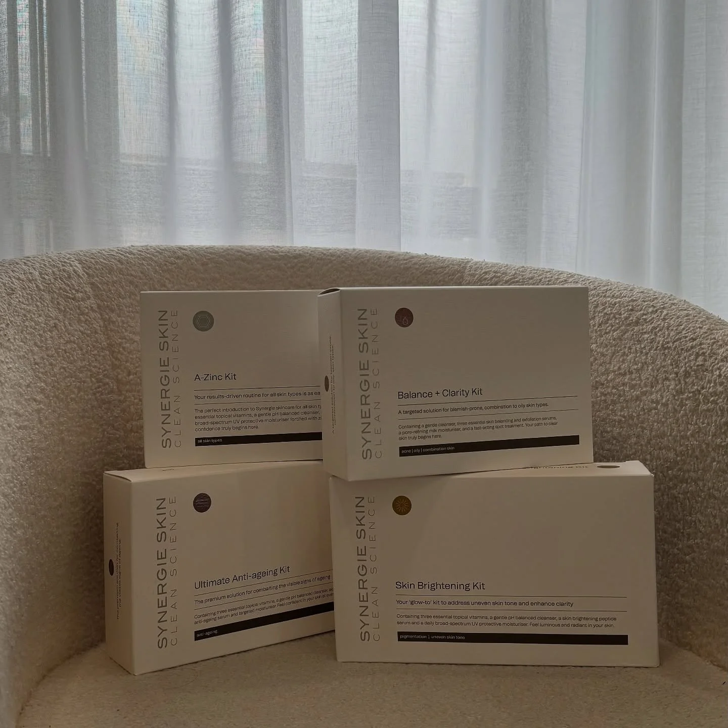 Our Introduction Starter Kits by @synergieskin are curated routines designed to target your specific concerns. With a range of kits to choose from, there’s something for every skin type and goal.
Already a fan of the range? These kits also make