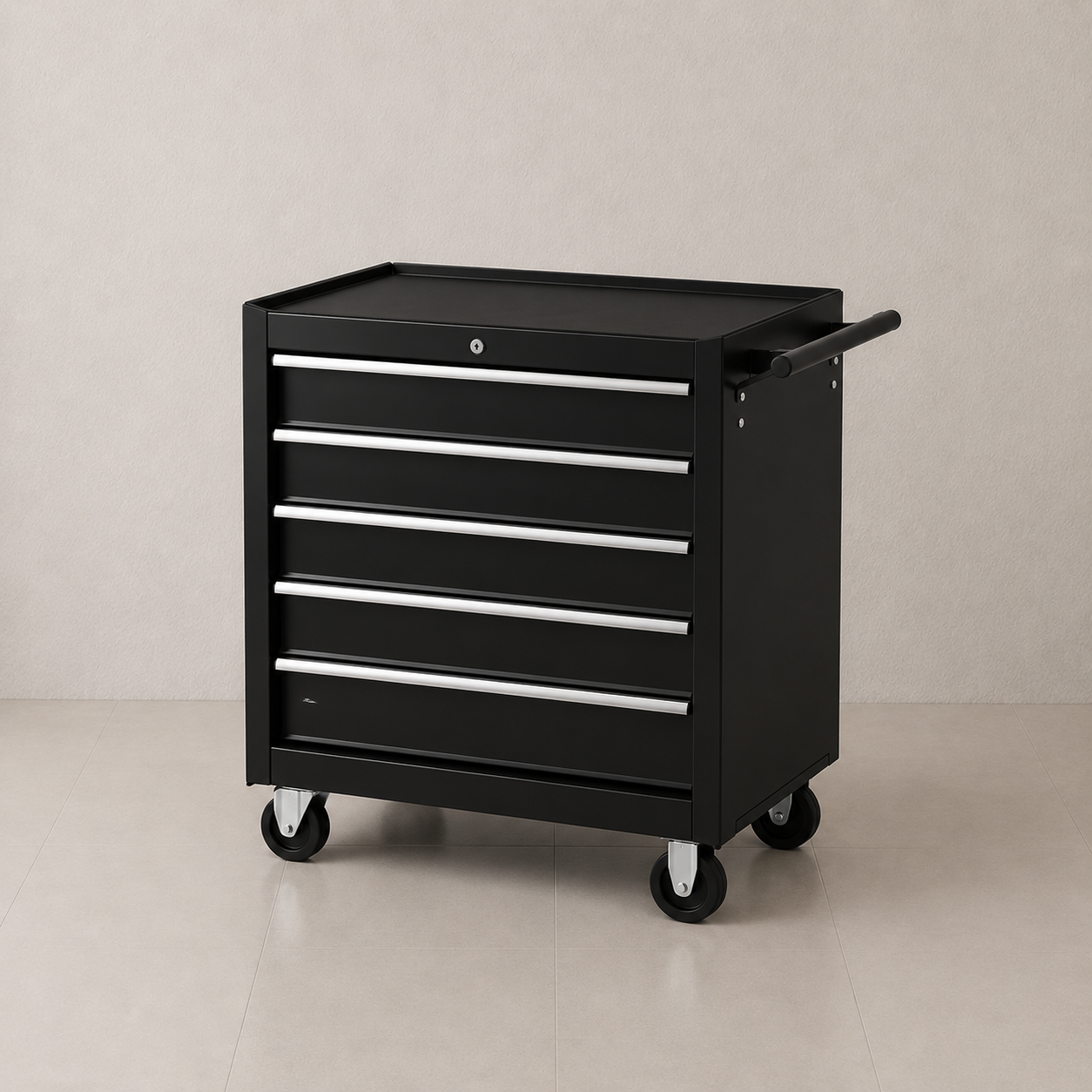 Singapore Bar Cart with Custom Decal Wrapping - Lockable