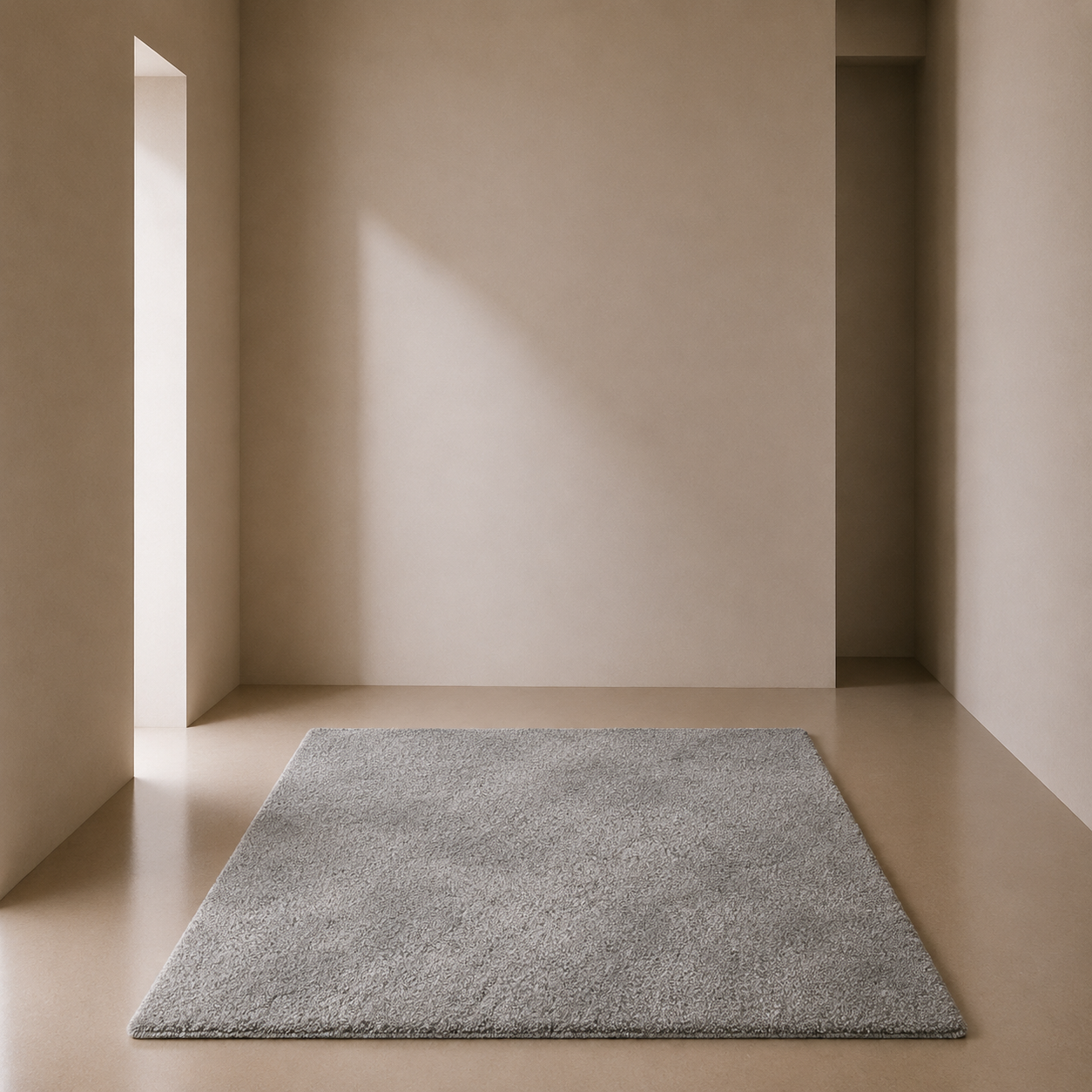 Rug - Medium Grey High Pile