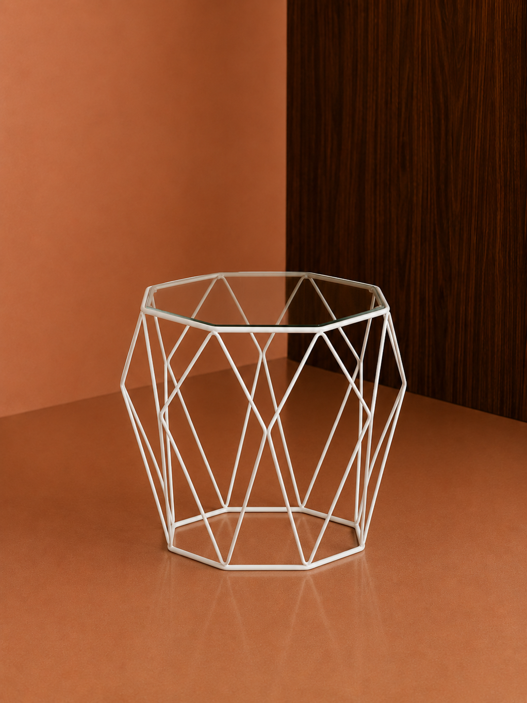 Vegas Side Table - White