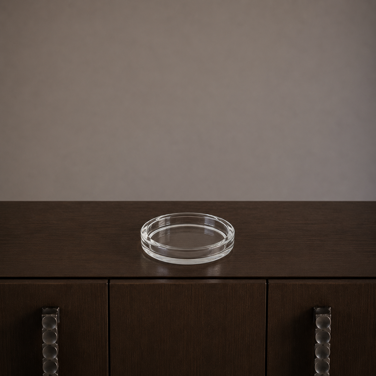 Glass Candle Plate