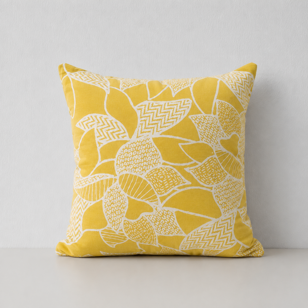 Cushion - Yellow & White