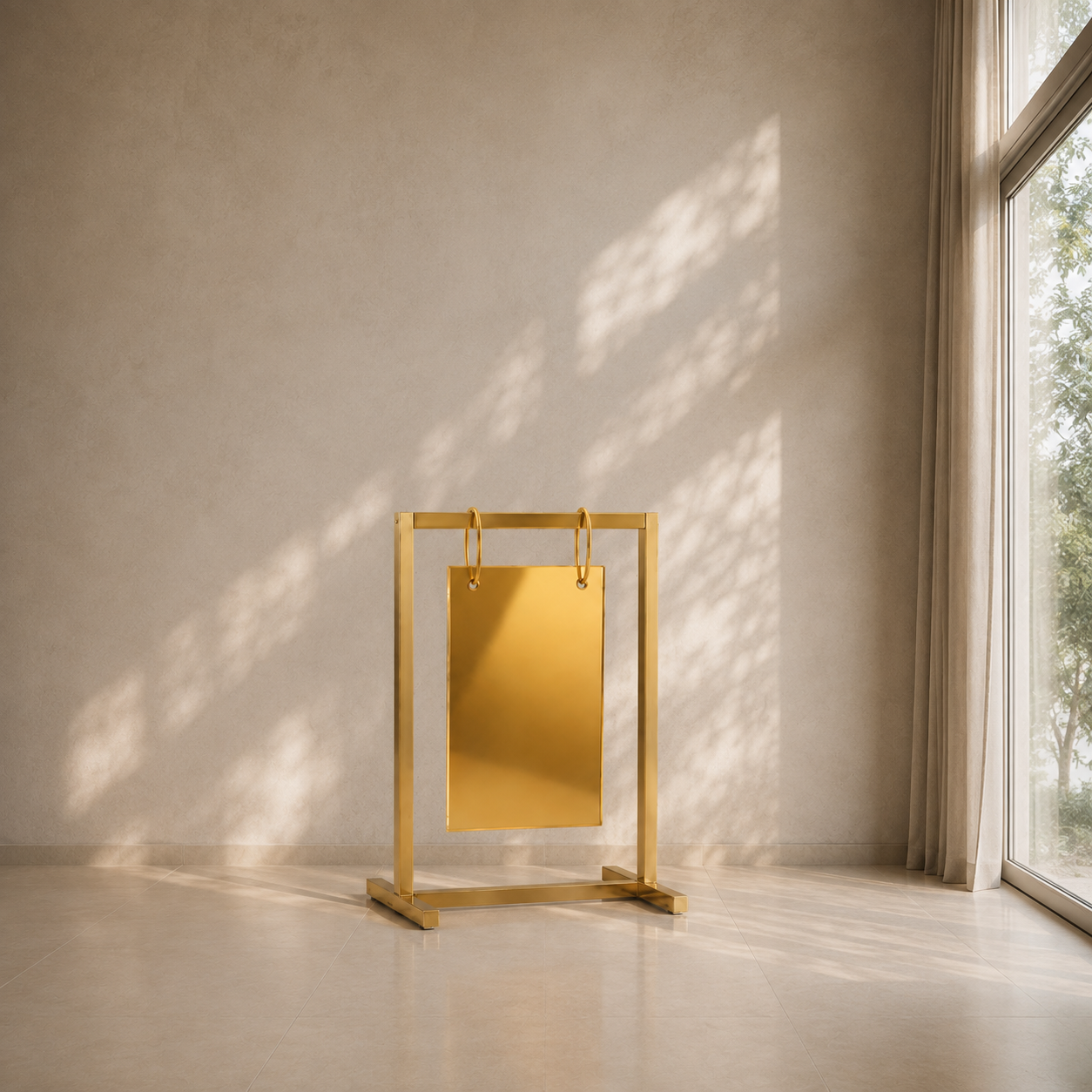 Metal Signage Stand – Gold