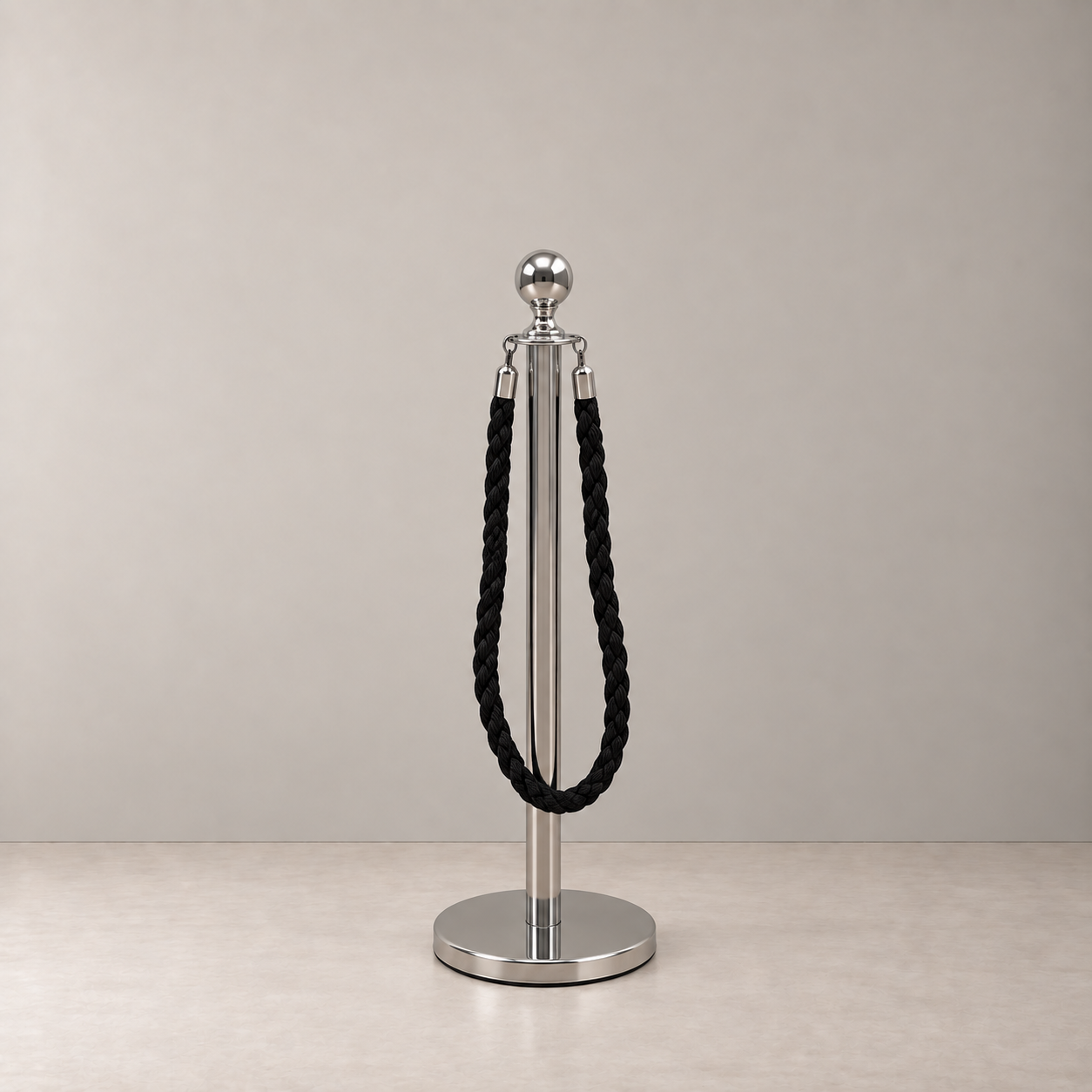 Black Velvet Braided Bollard Rope with Stainless Steel Tip.png