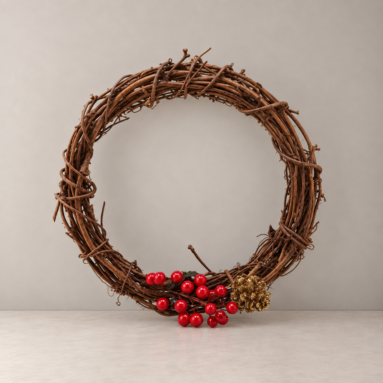 Christmas Wreath - Willow - 25cm Dia