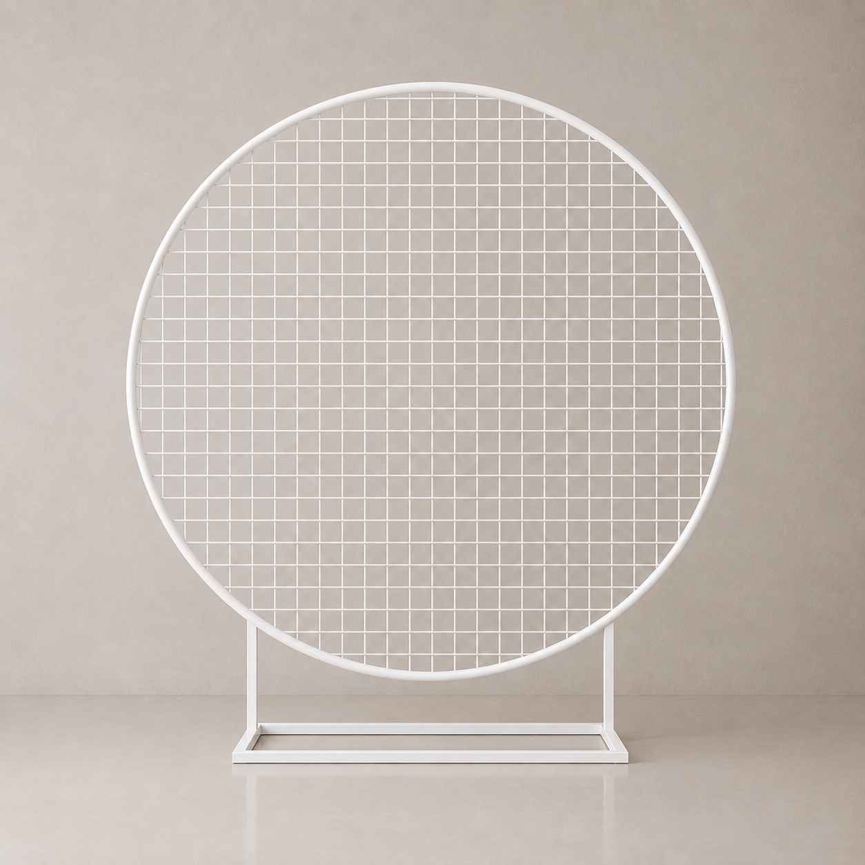 Mesh Screen Round - White