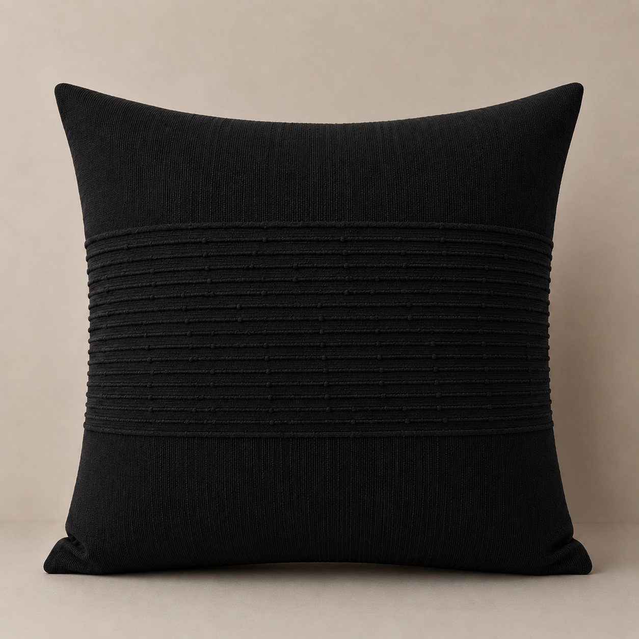 Cushion - Black Pearl Stripe