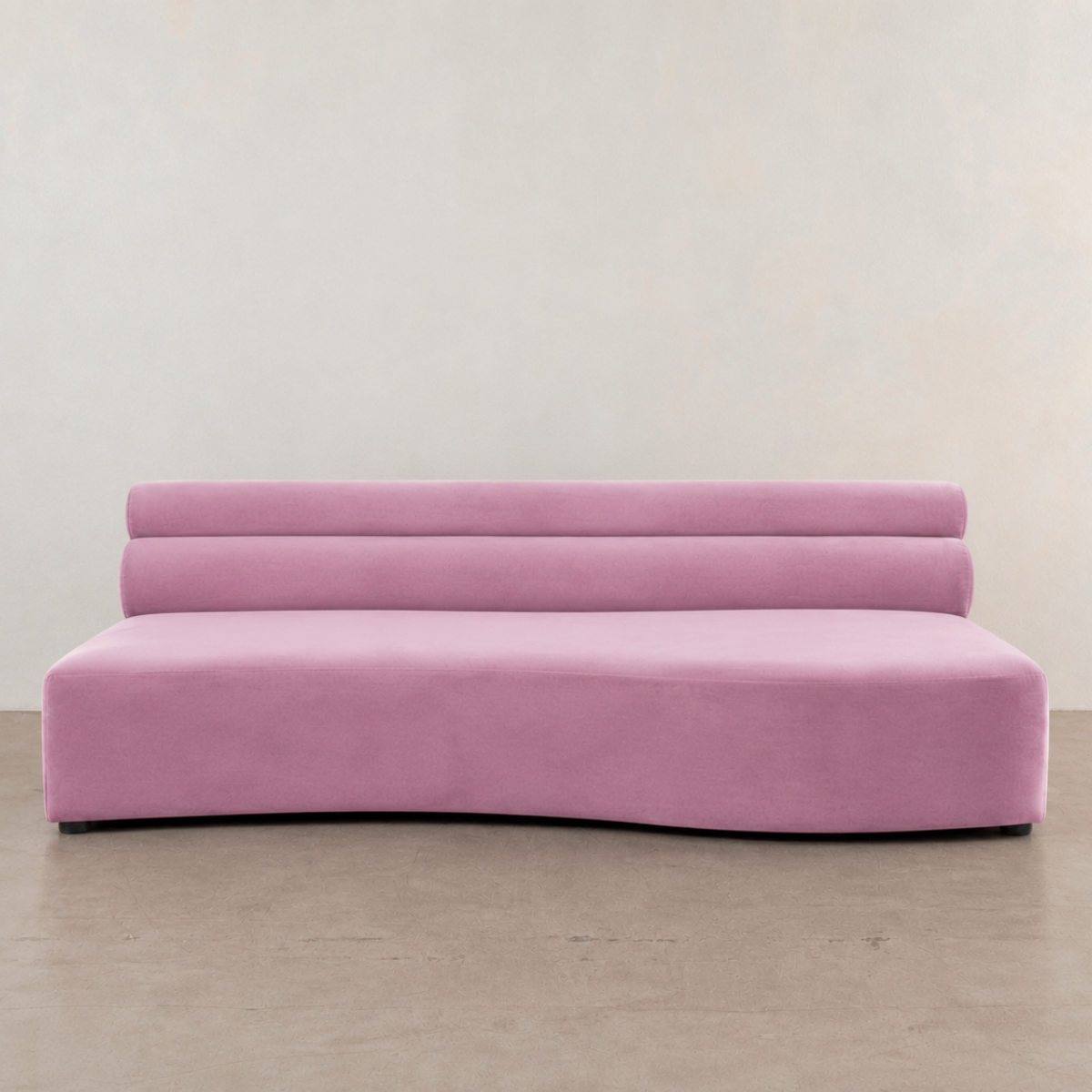 Sophia Modular Lounge - Curved Right - Lilac