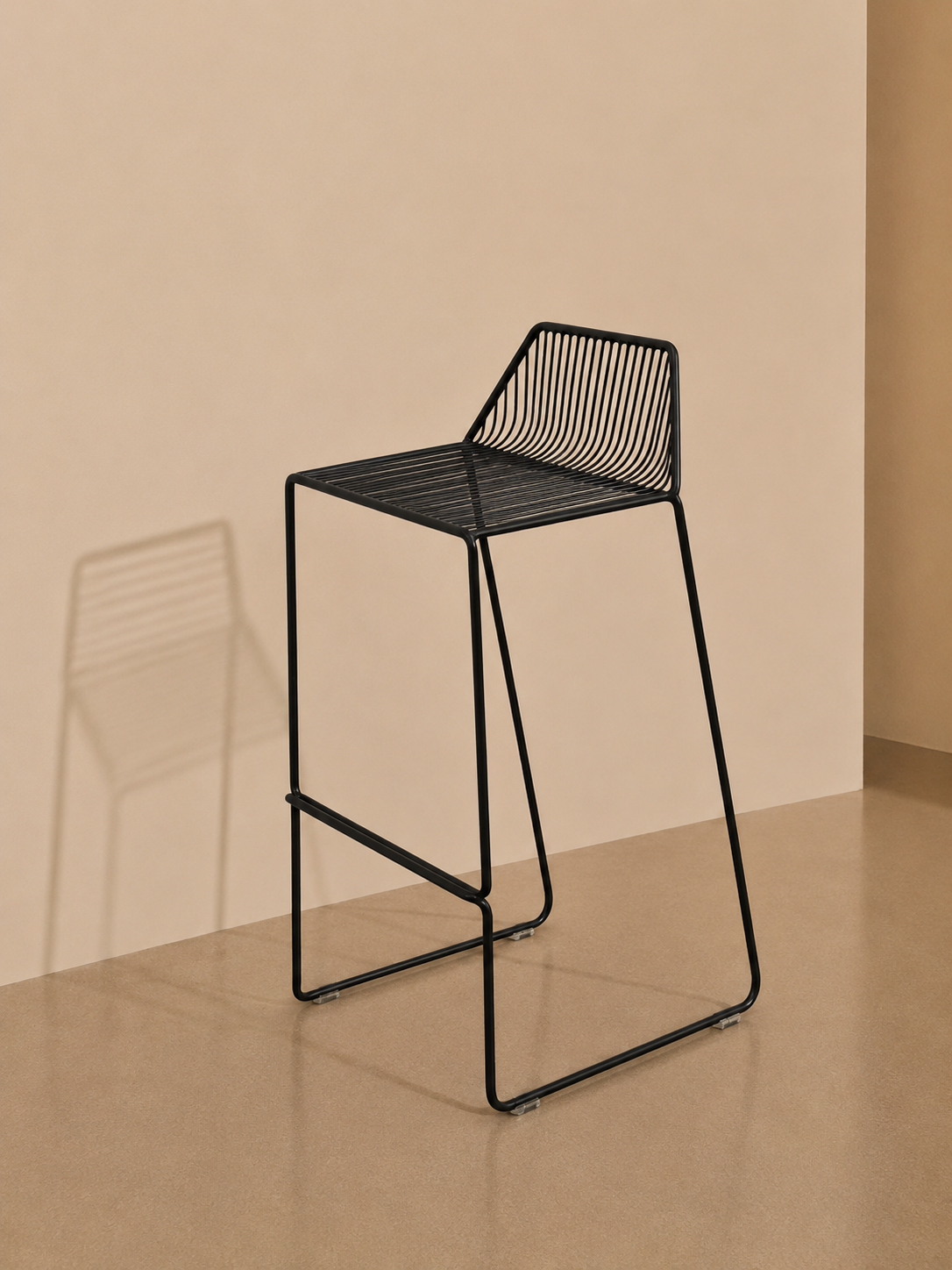 Roma Wire Stool - Black