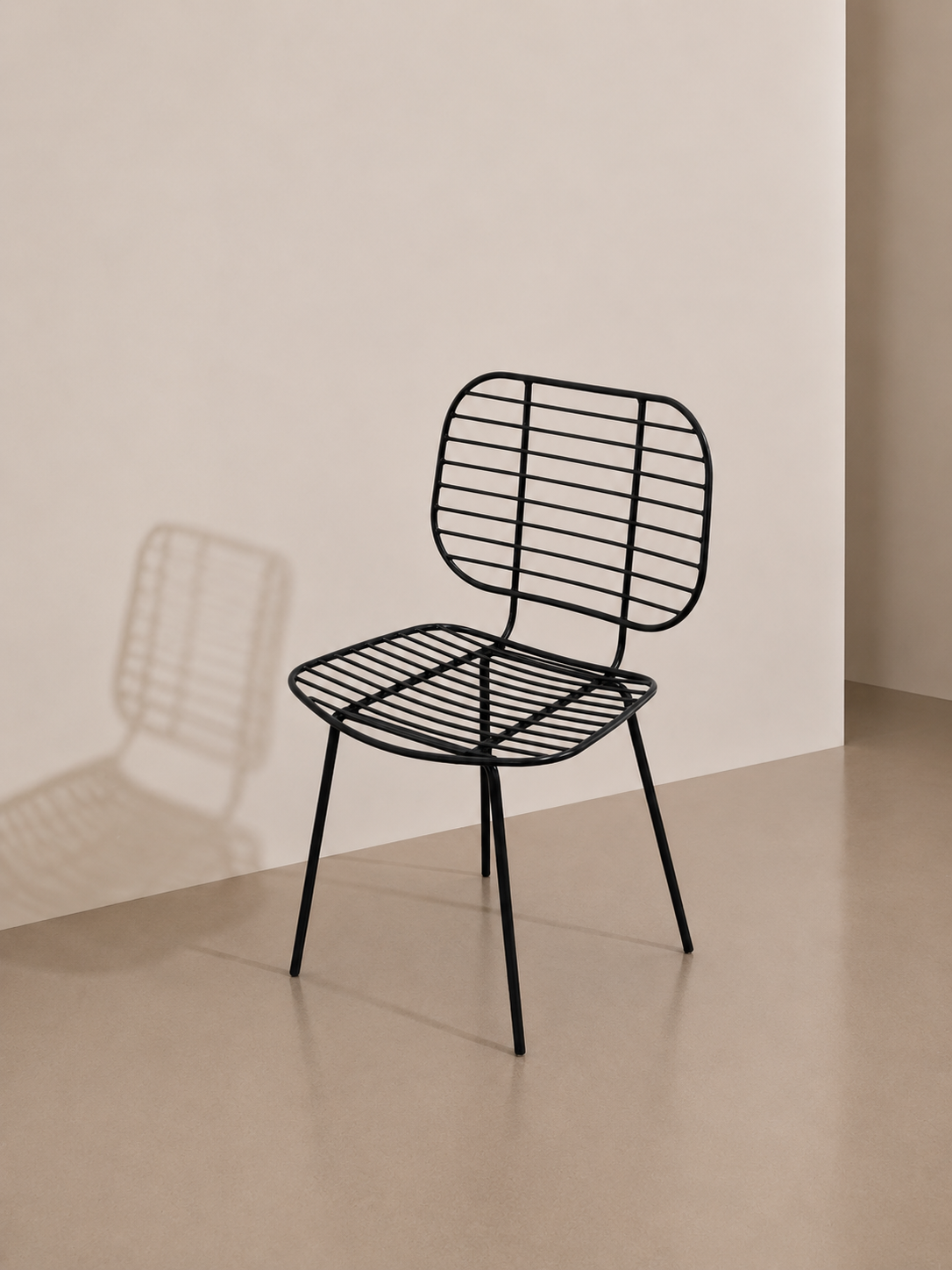 Roma Wire Chair - Black