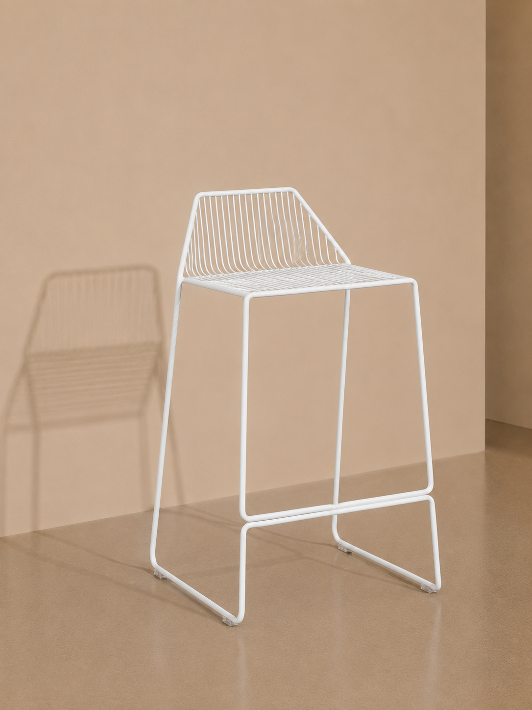 Roma Wire Stool - White