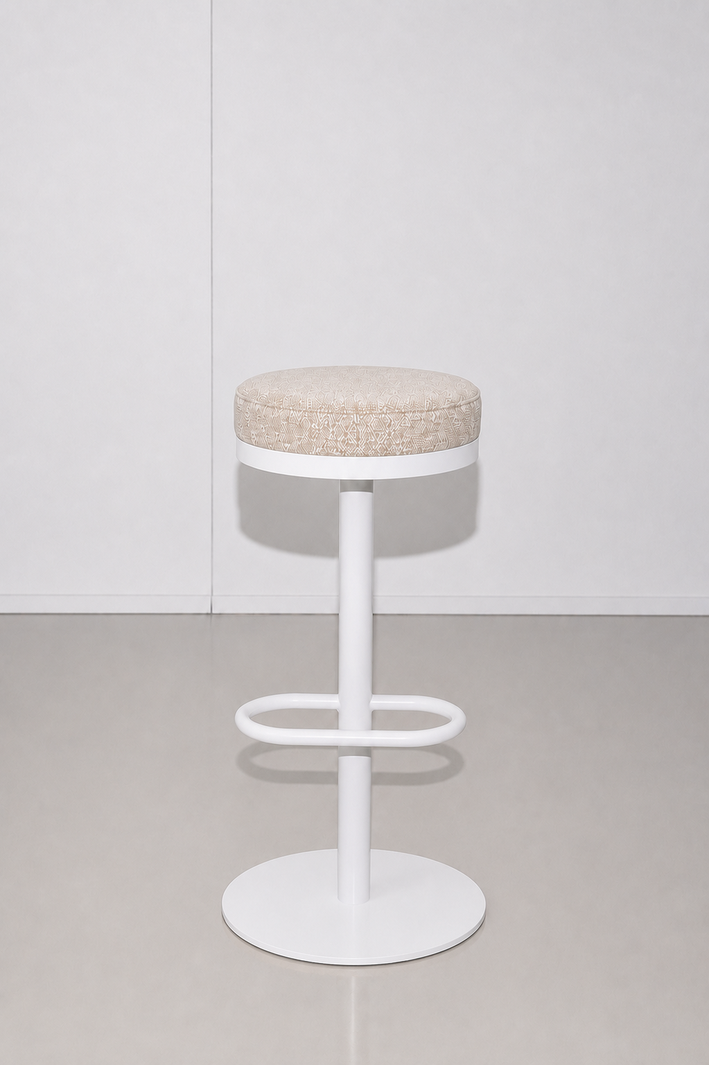 Mila White Stool - Oatmeal