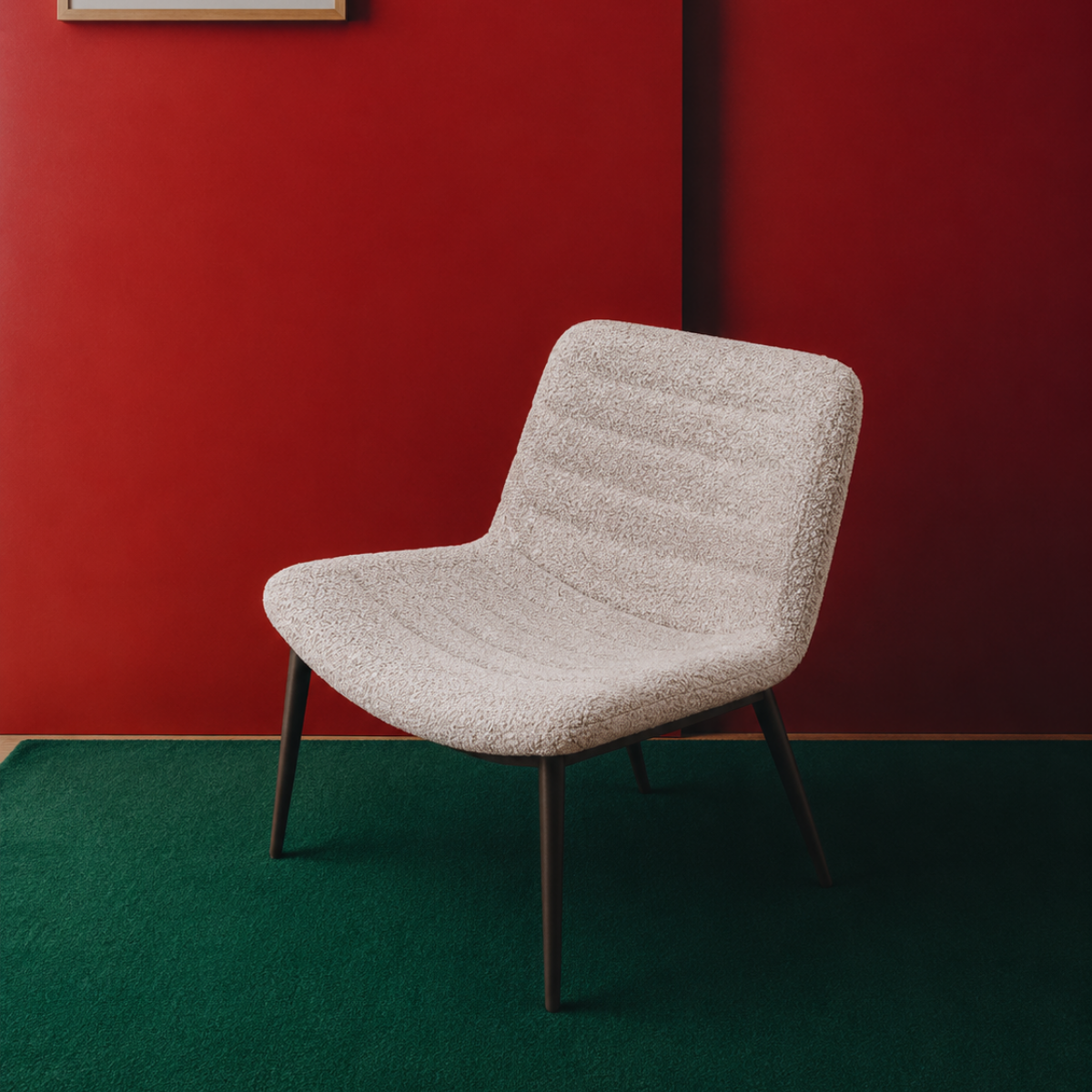 Mayfair Occasional Chair - Boucle Speckled in White & Black