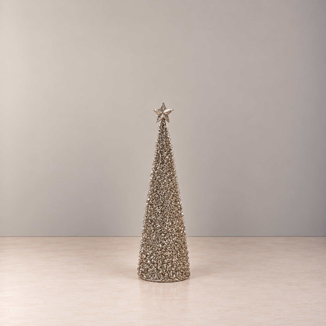 Christmas Tree - Table Top - Gold Glitter Cone - 40cm High