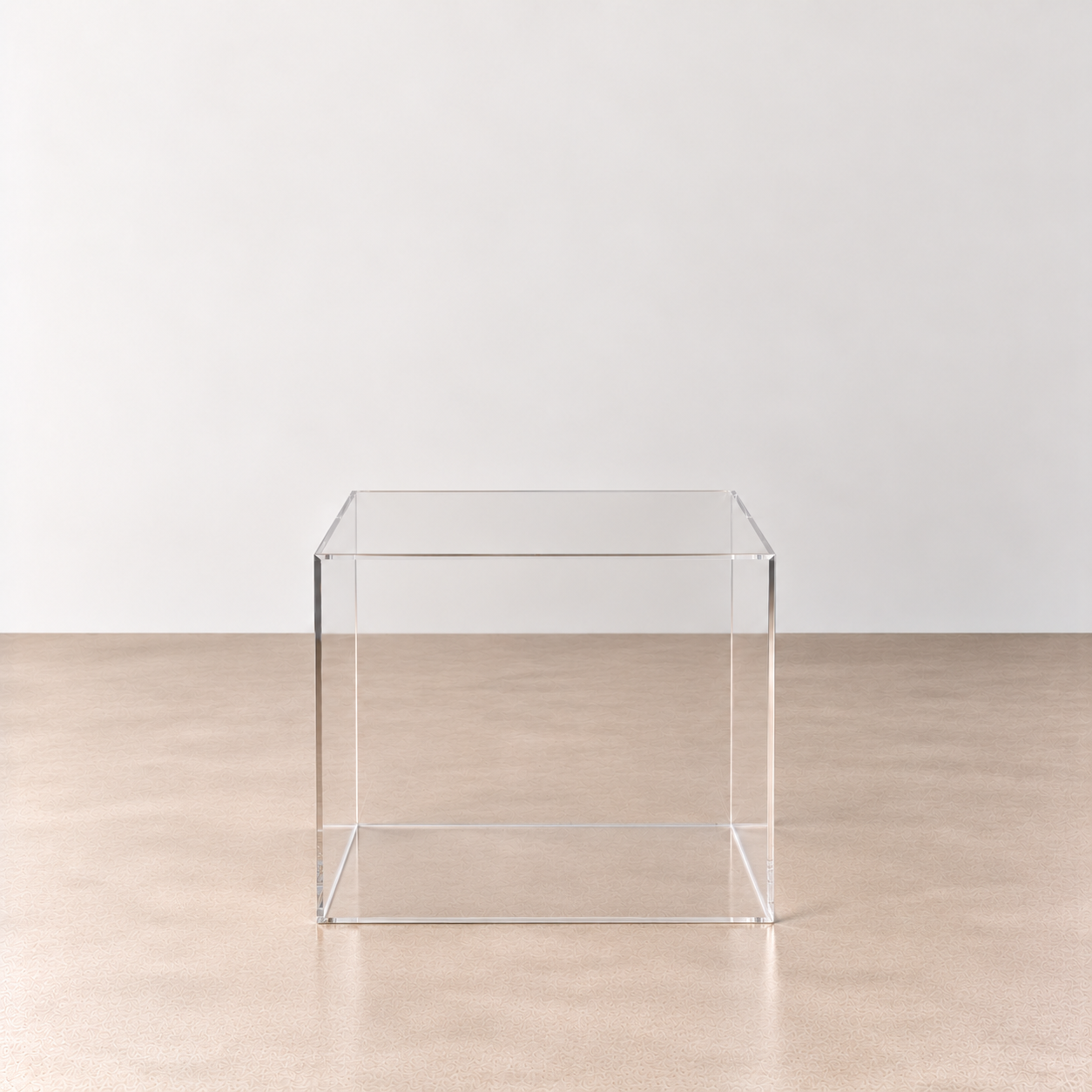Clear Acrylic Plinth - 28cm H