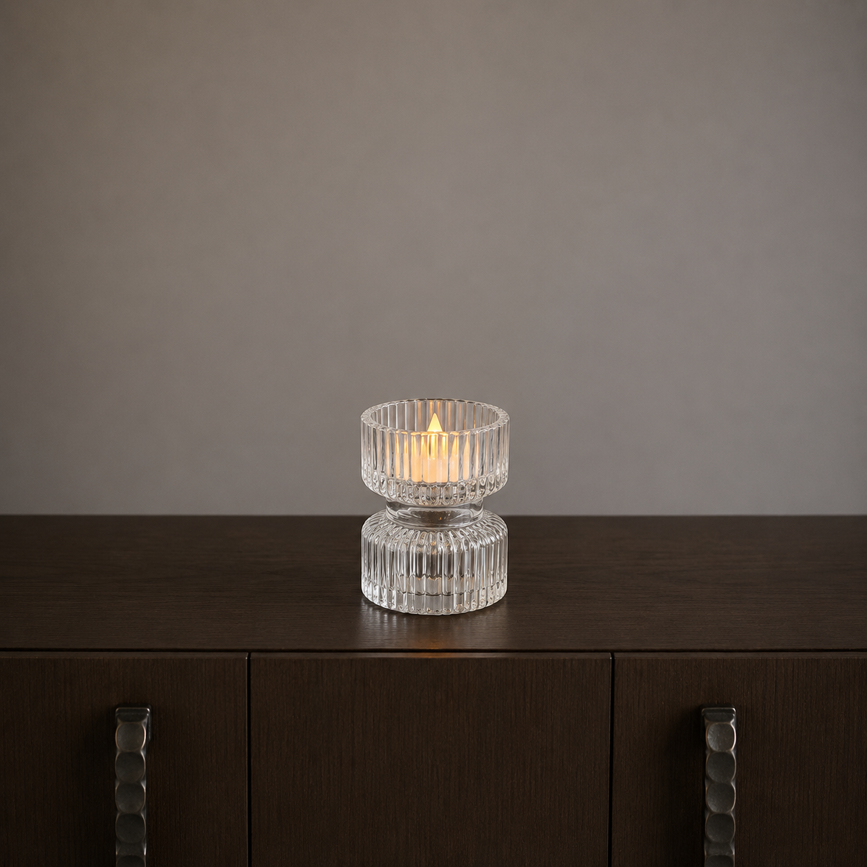 Crystal Ripple 2 in 1 Candle Holder