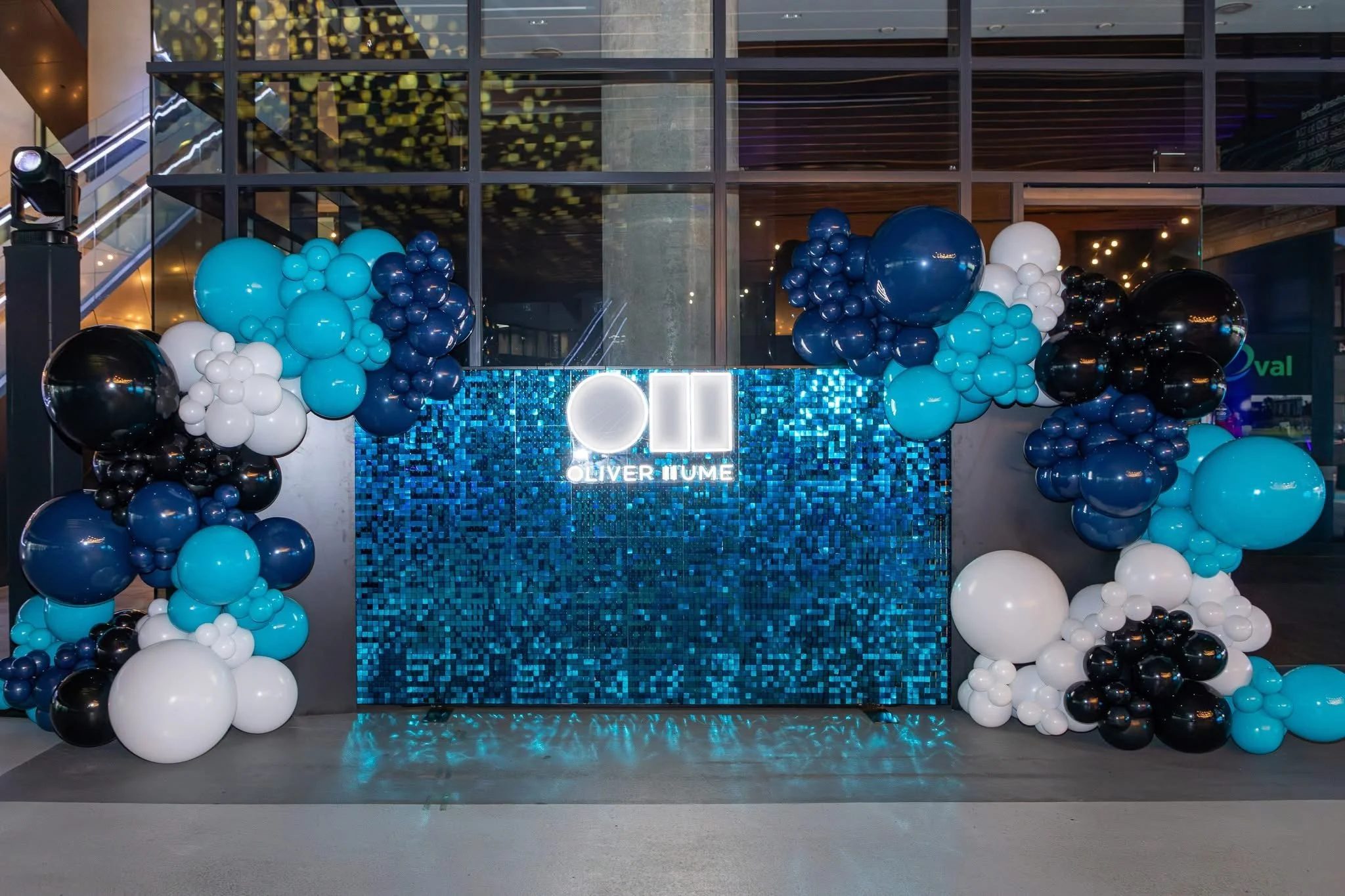 Shimmer Wall Backdrop - Sky Blue