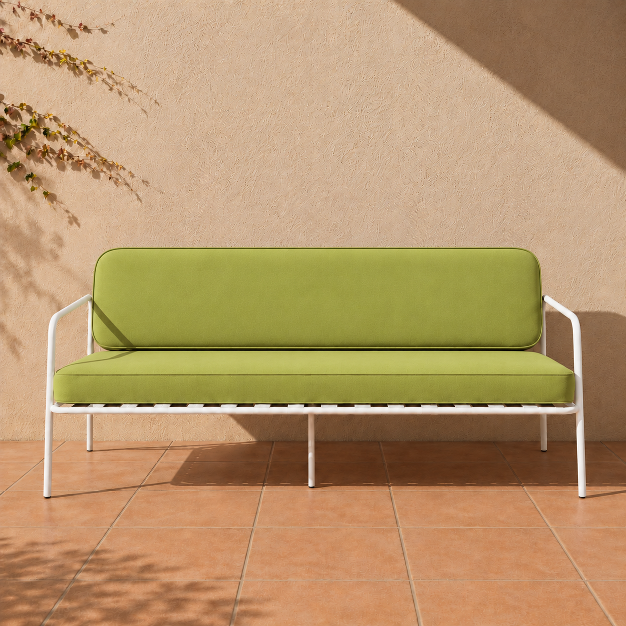 Bella - 2 Seater Sofa - White Frame - Meadow.png