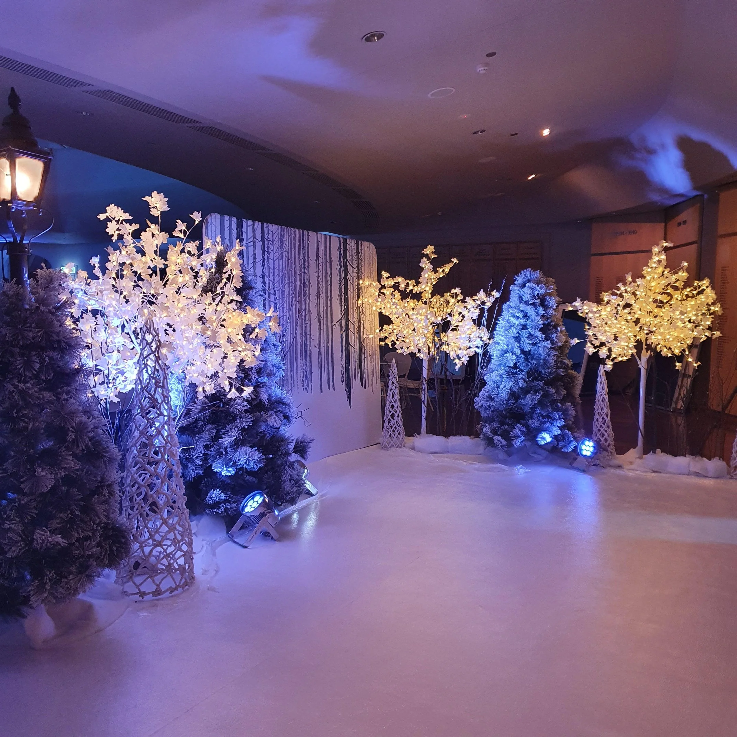 Styling - Christmas Trees, LED TRees, White Carpet e.jpg