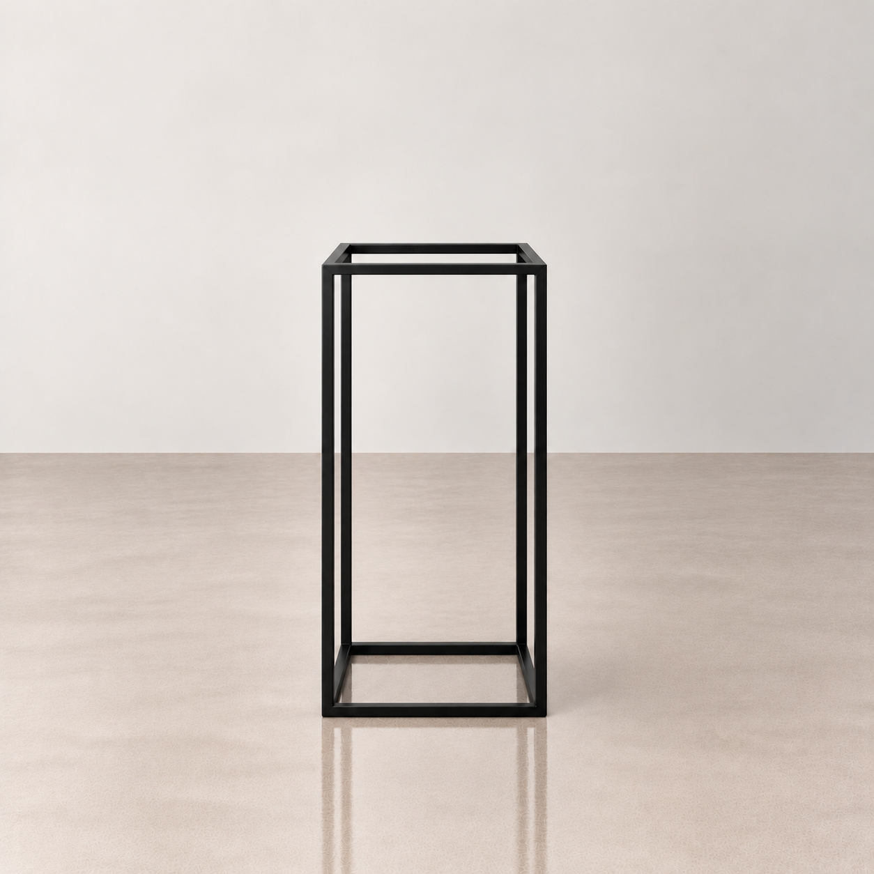 Black Metal Plinth - 80cm
