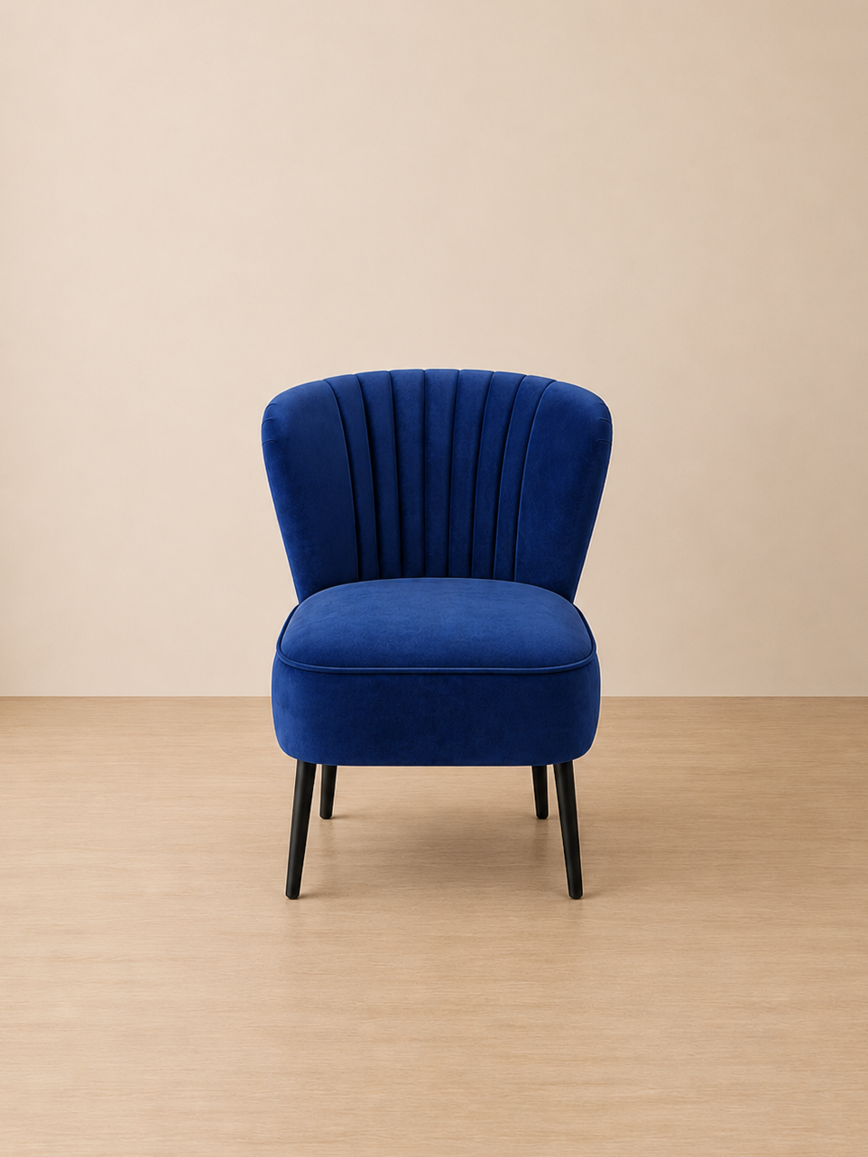 New York Velvet Sofa Chair - French Navy