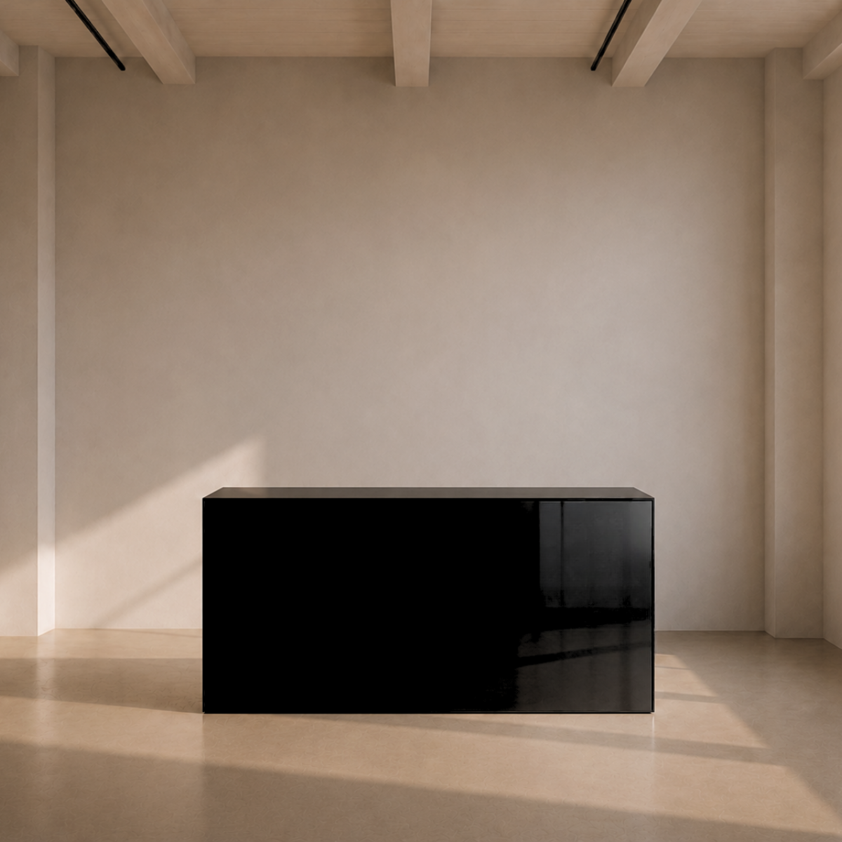 Florence High Gloss Bridal Table - Black