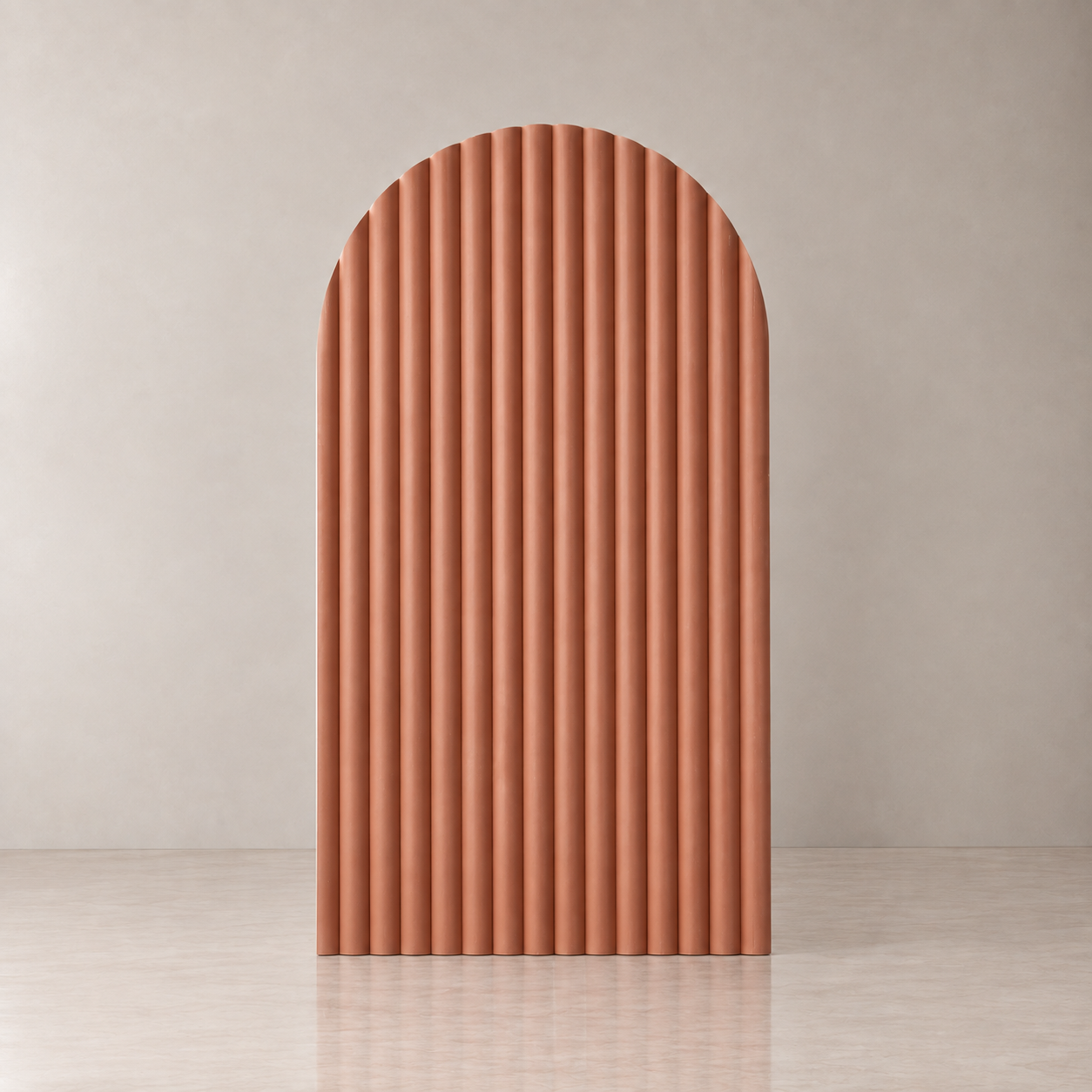 Arch - Backdrop - Ribbed - Coral - 120CM.png