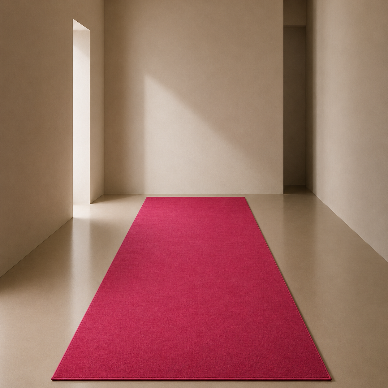 Low Pile Carpet Runner - Pink - 5m L