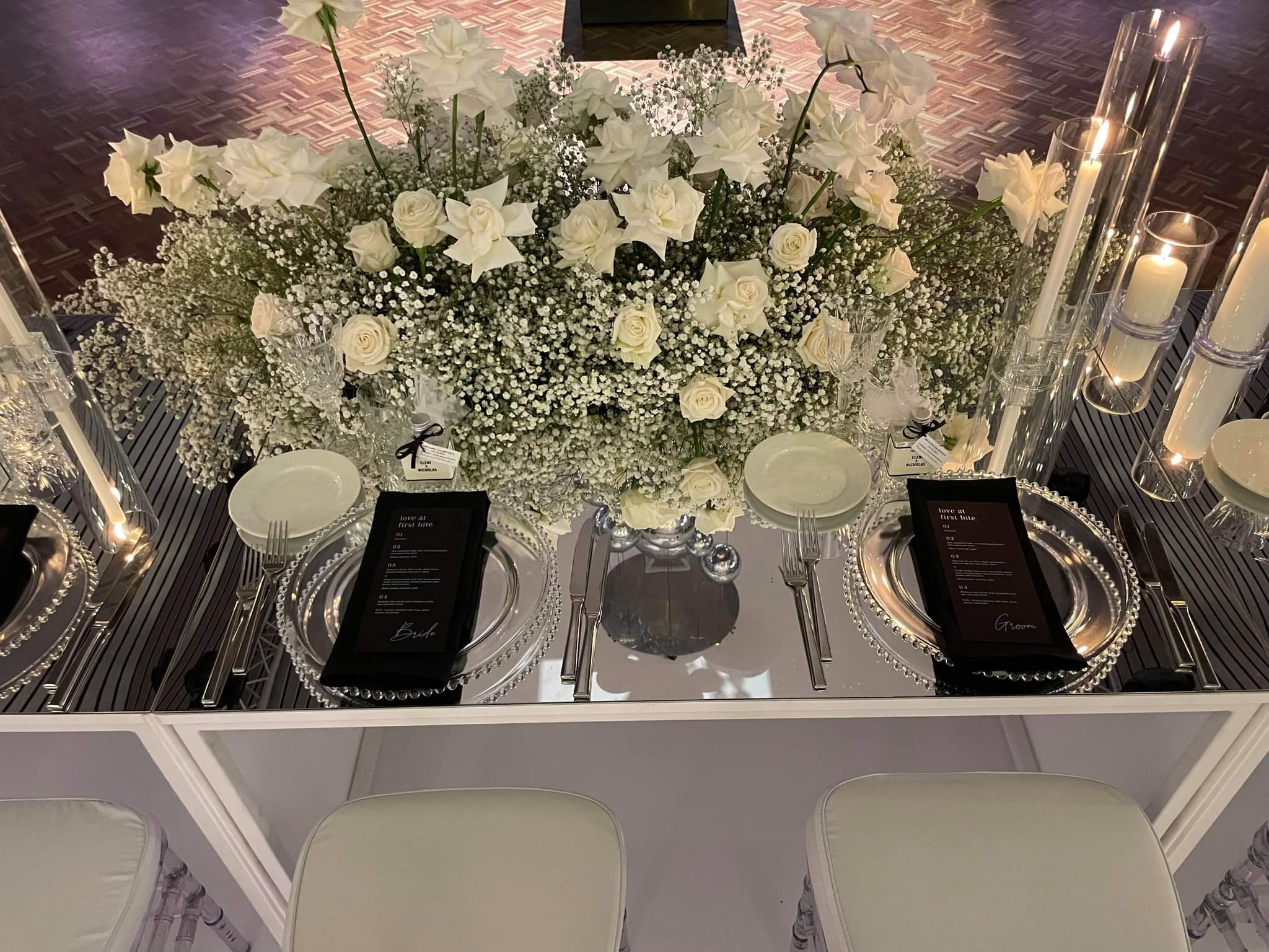 Florence Bridal Table with Mirror Top, Amalfi Crystal Cut Glasses1.jpeg