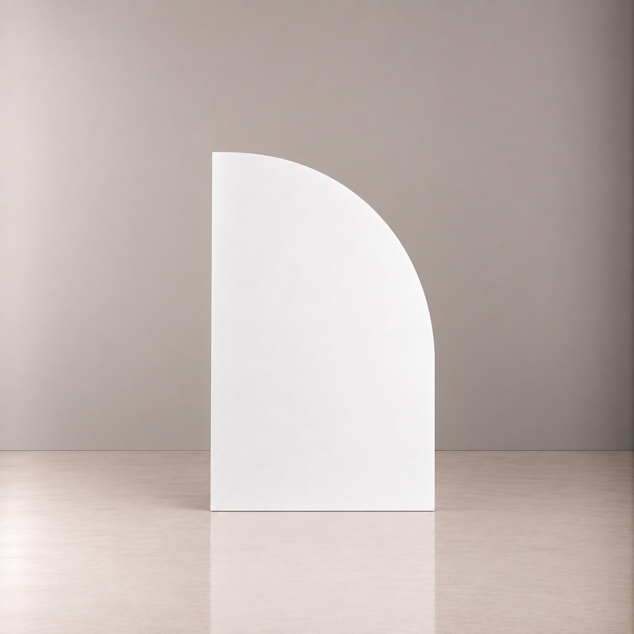 Half Arch Backdrop LH Peak - White - 180cm H