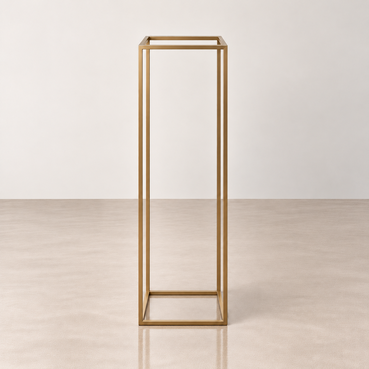 Gold Metal Plinth - 120 cm