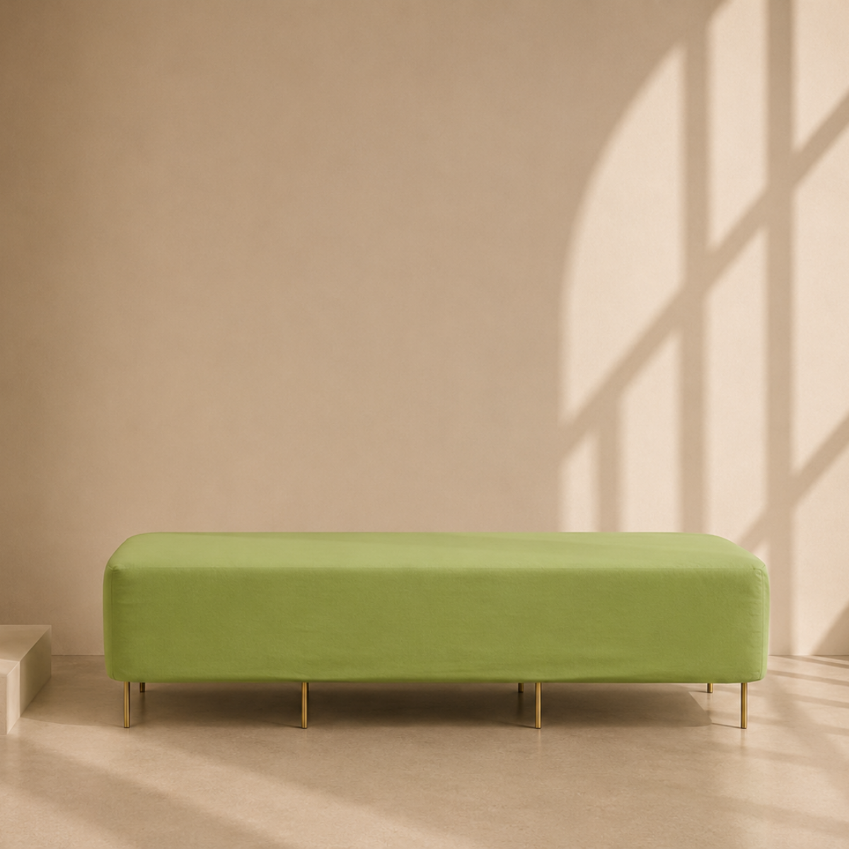 New Orleans Ottoman Bench - Green