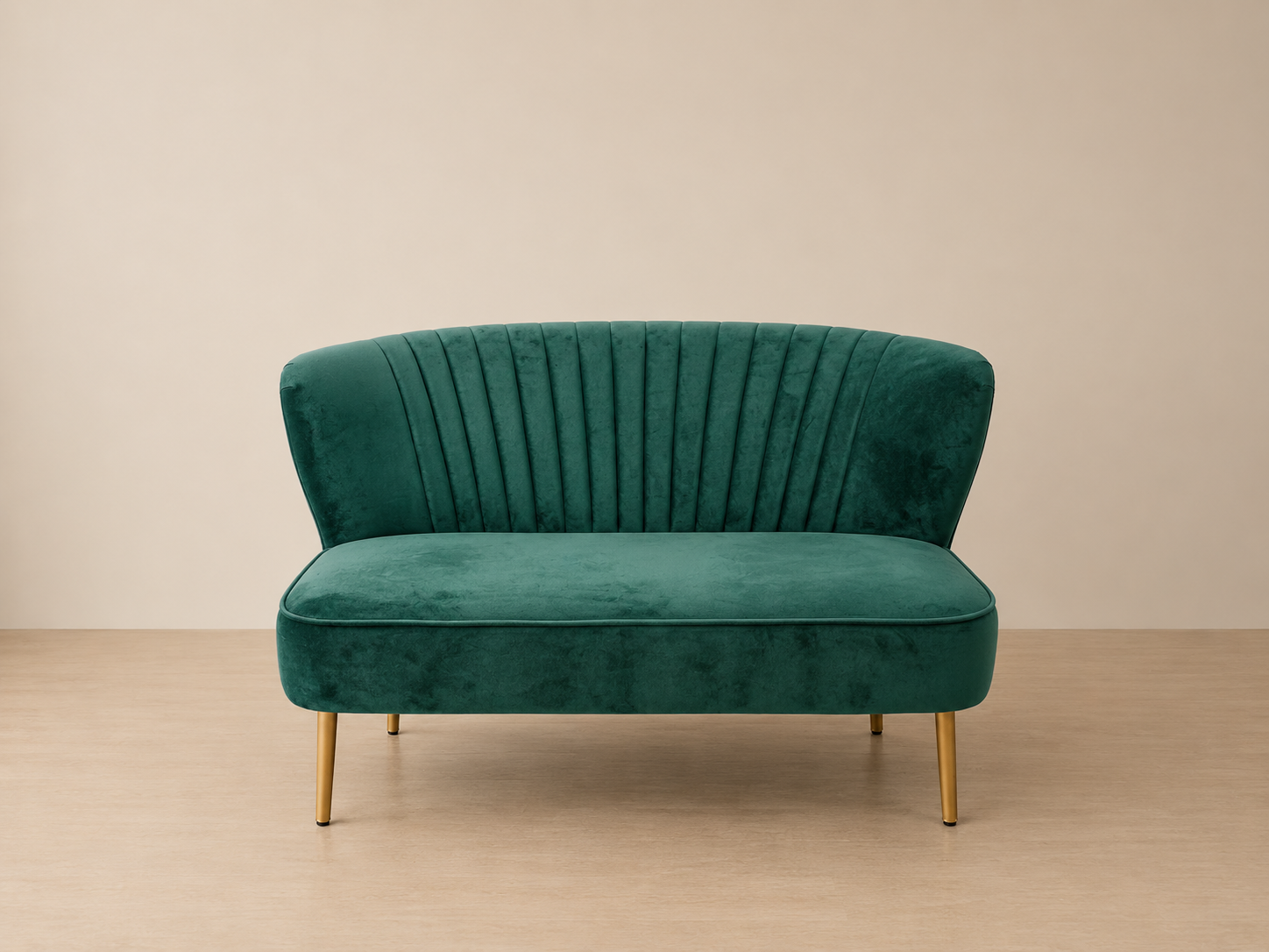 New York Velvet Sofa - 2 Seater Ivy Green