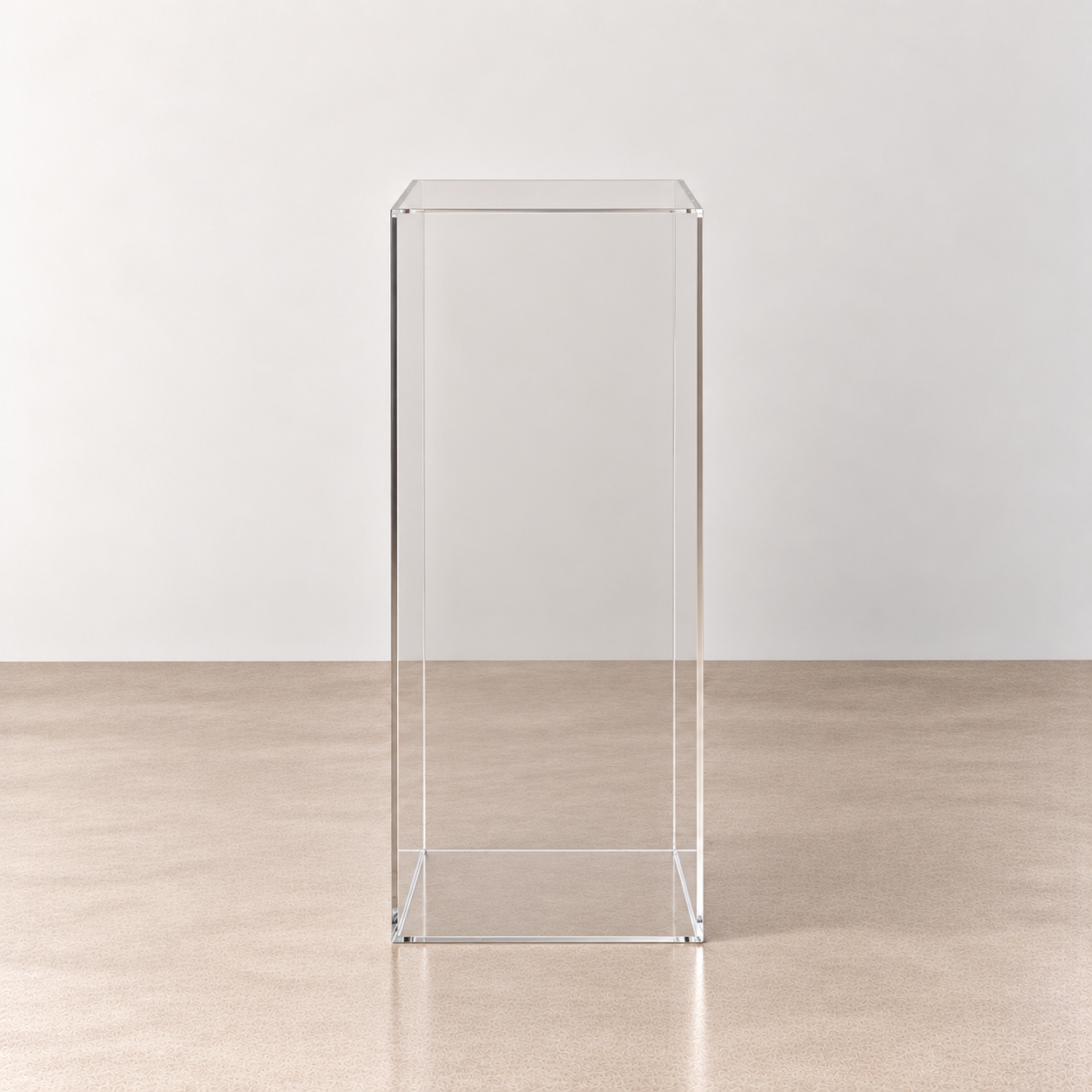 Clear Acrylic Plinth - 70cm H