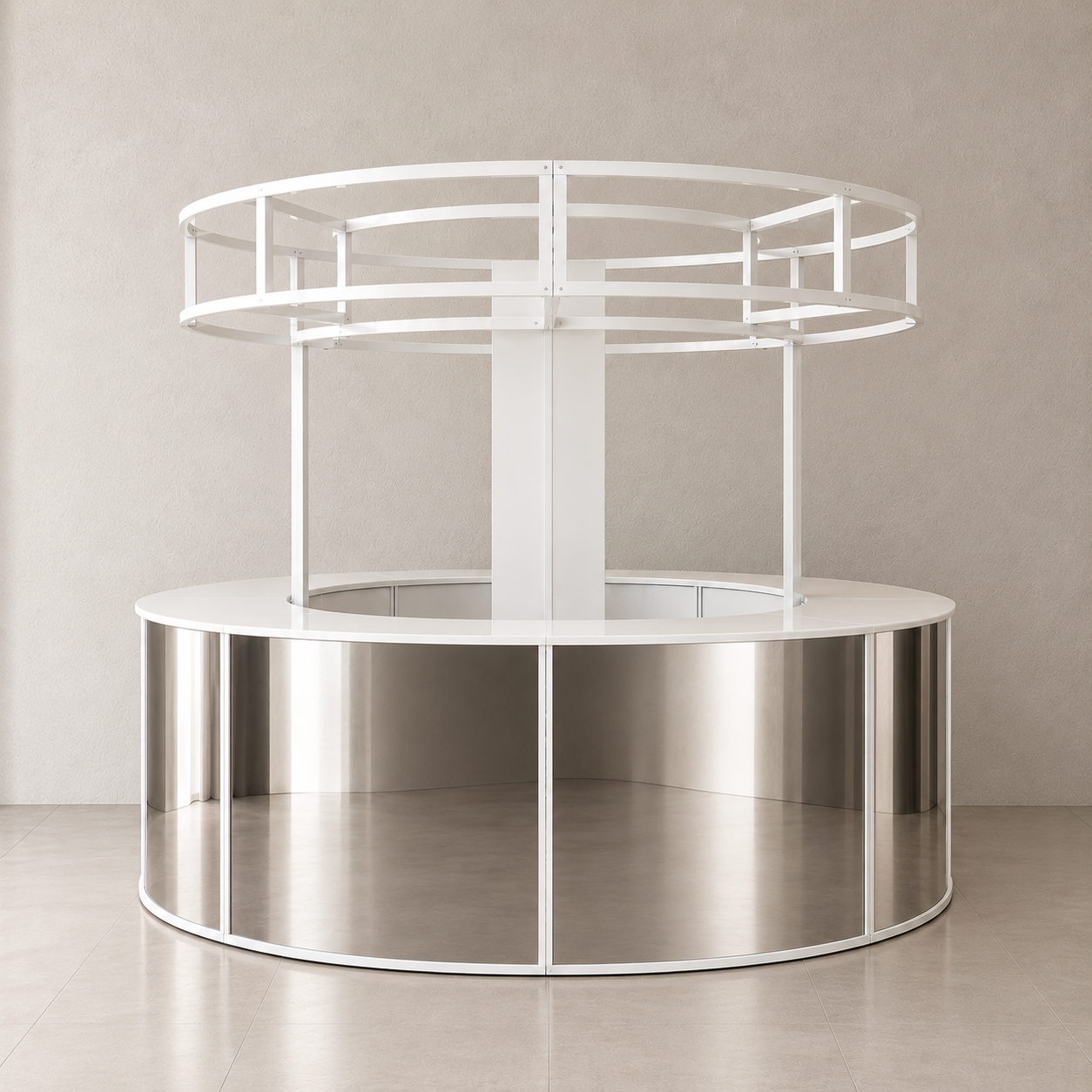 Noosa - Circular Bar - Mirror - White.png