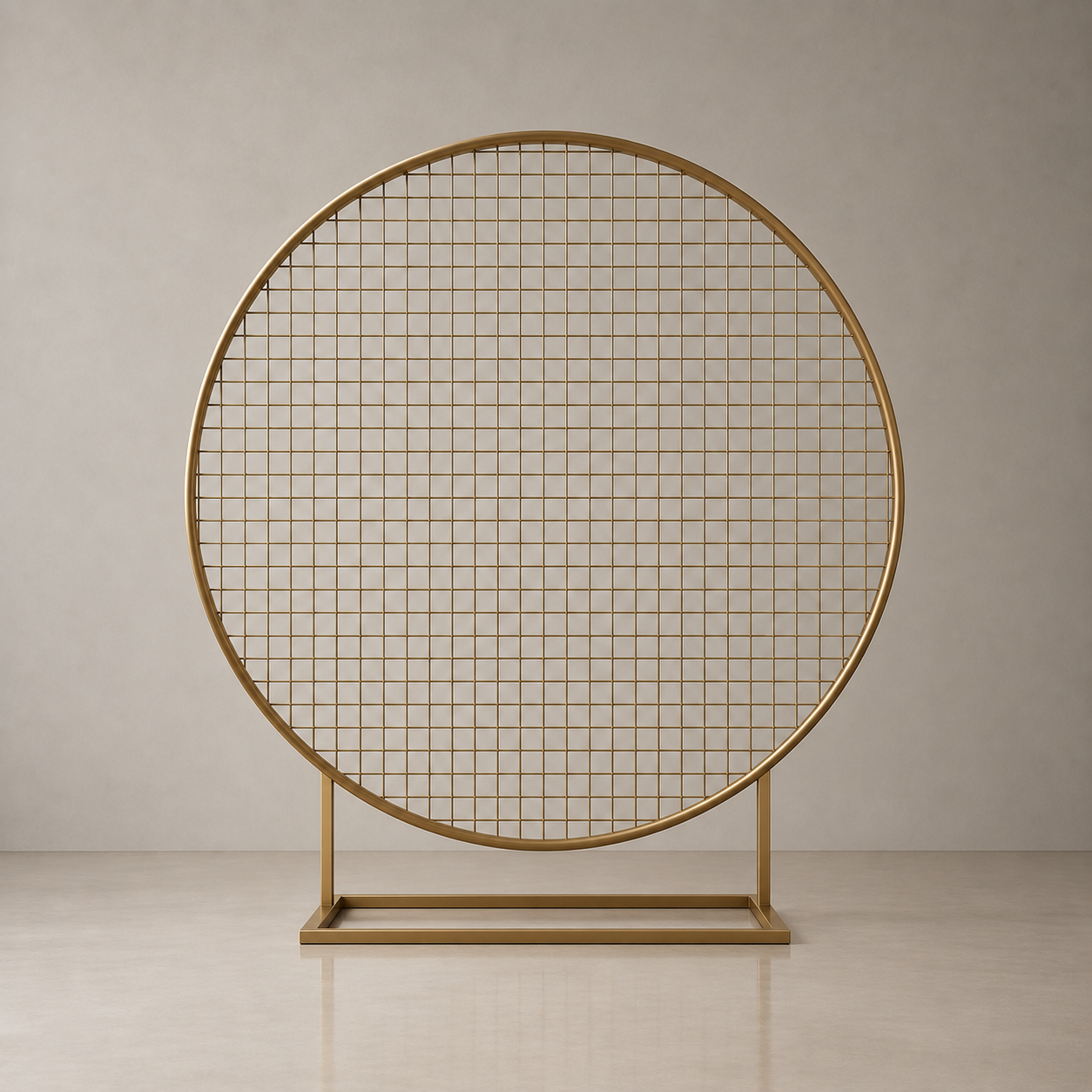 Mesh Screen Round - Gold