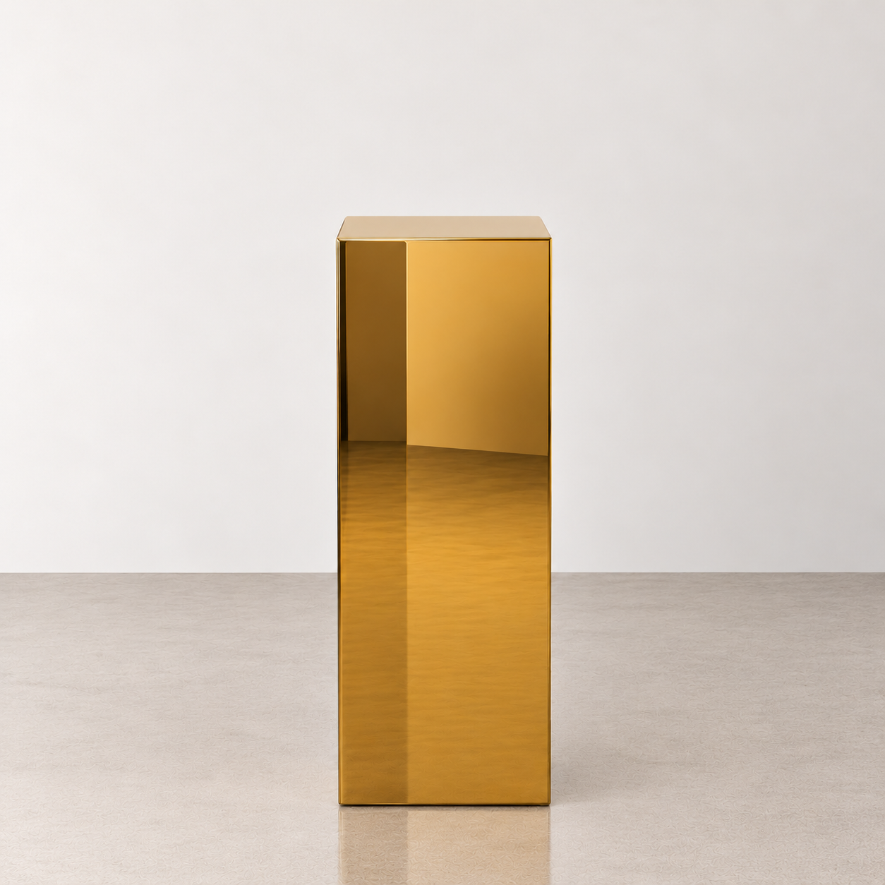 Gold Mirror Acrylic Plinth - 70cm H