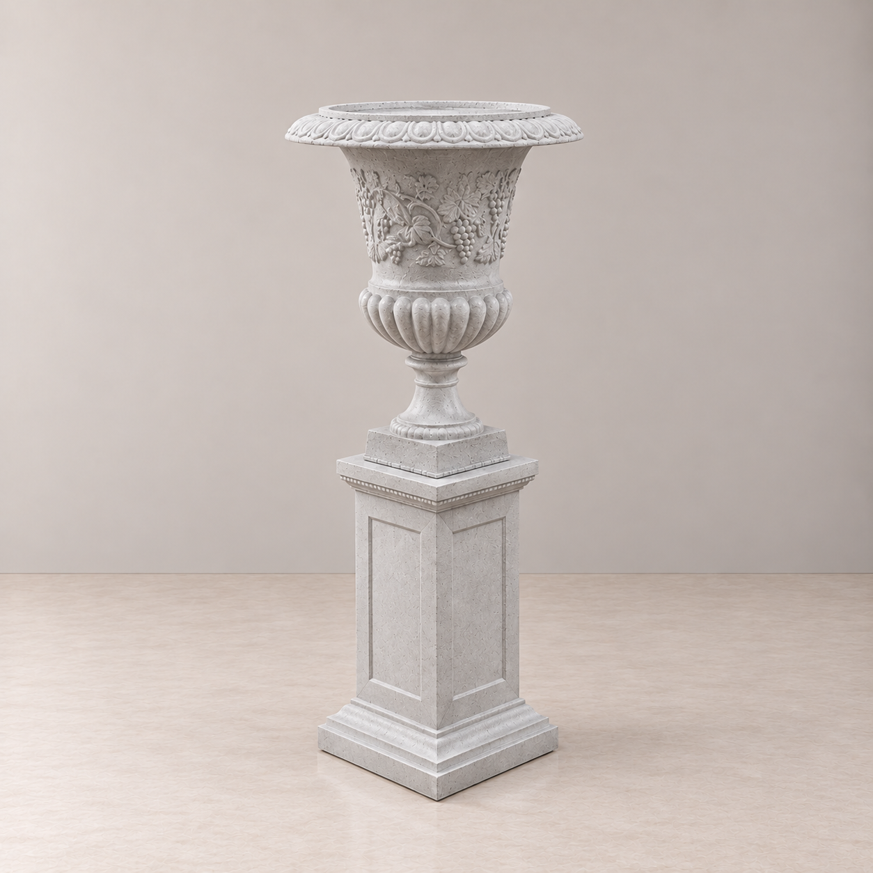 Urn - With Pedstal - Grey.png