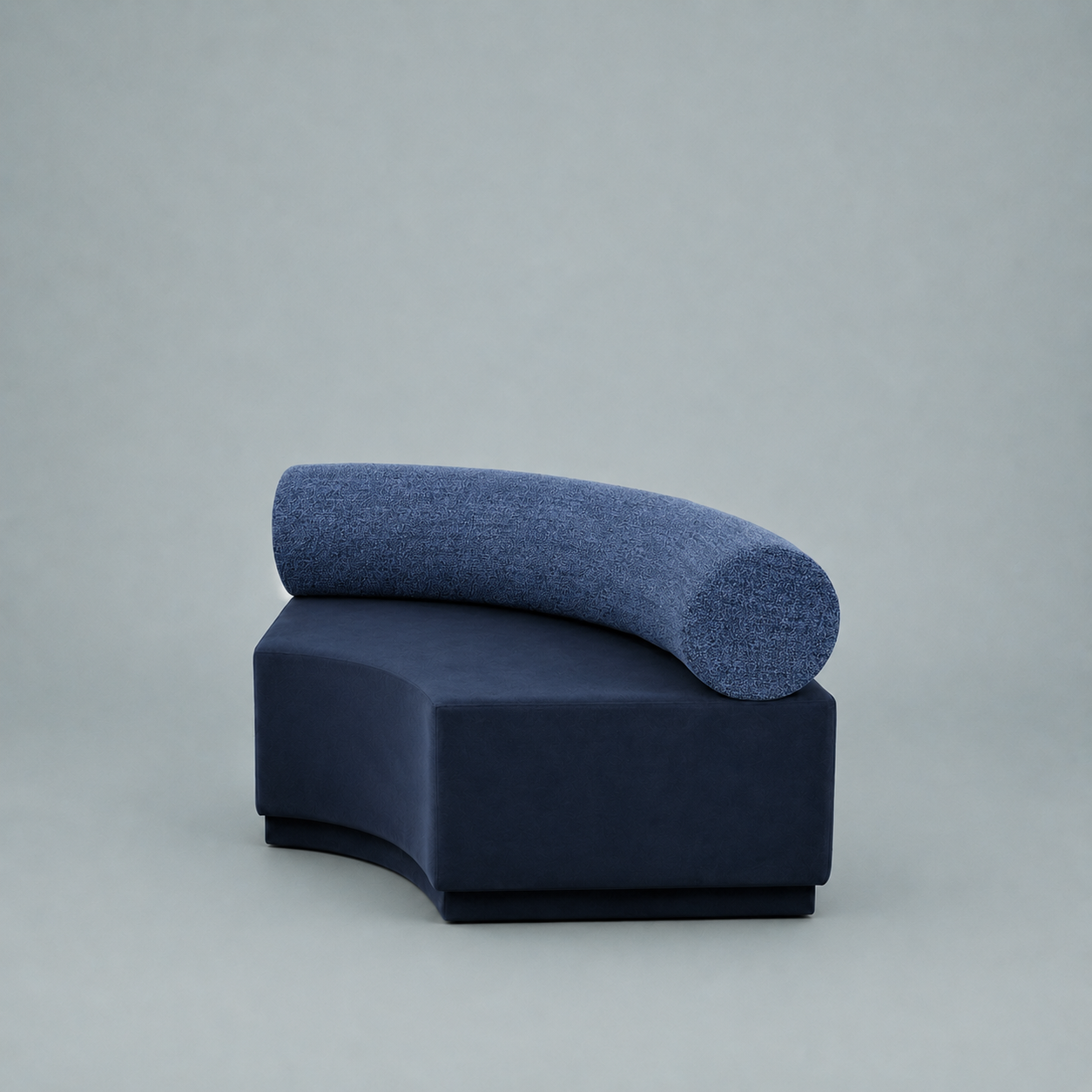 Jasmine Modular Lounge - Concave - Storm Blue