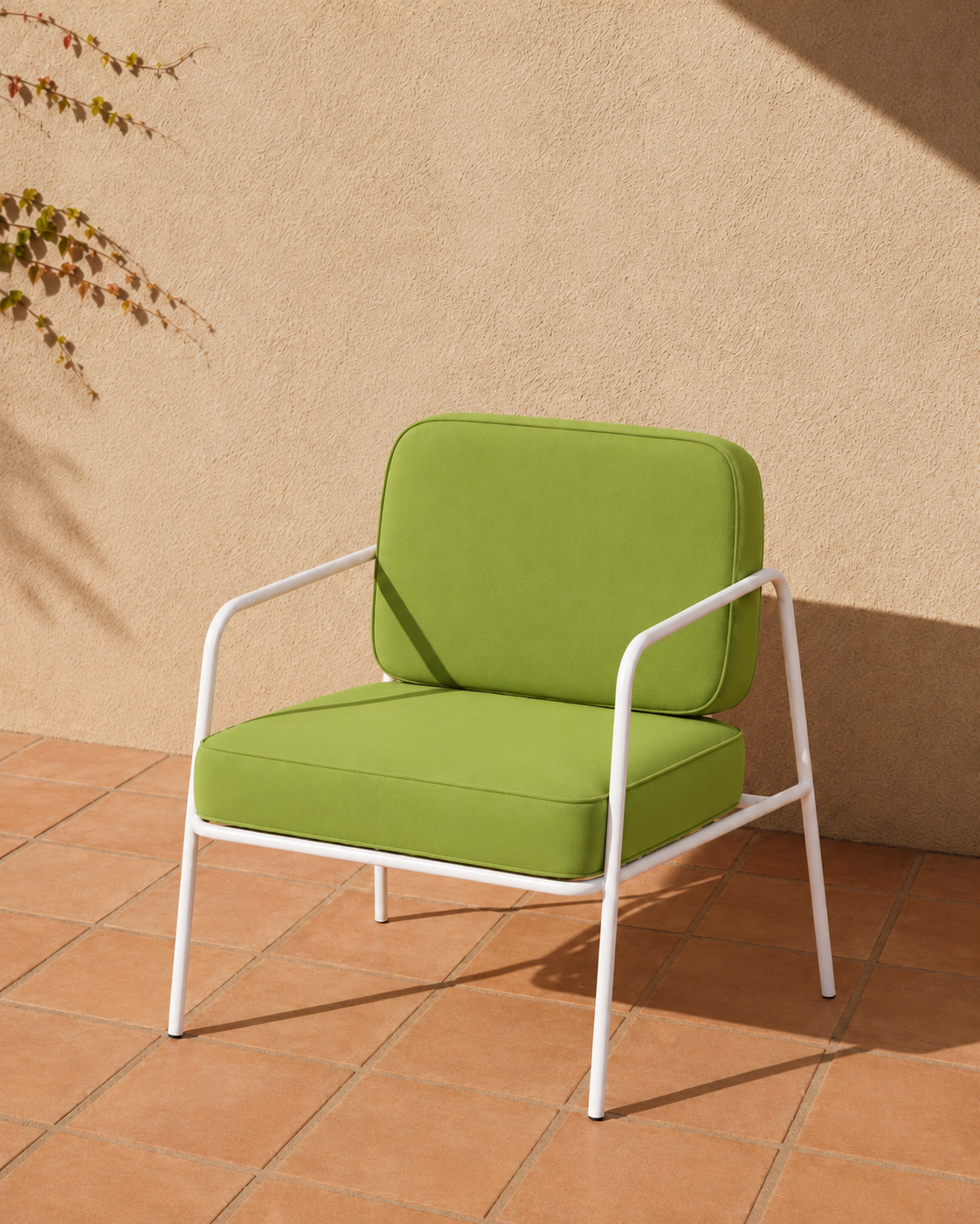 Bella - Armchair - White Frame - Meadow.png