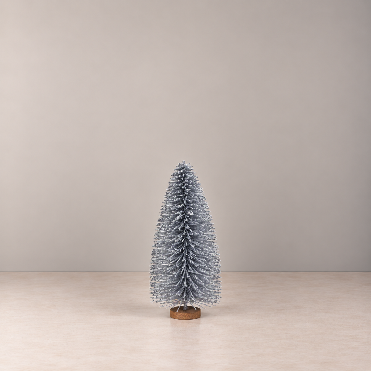 Christmas Tree - Table Top - Silver Glitter - 13cm High