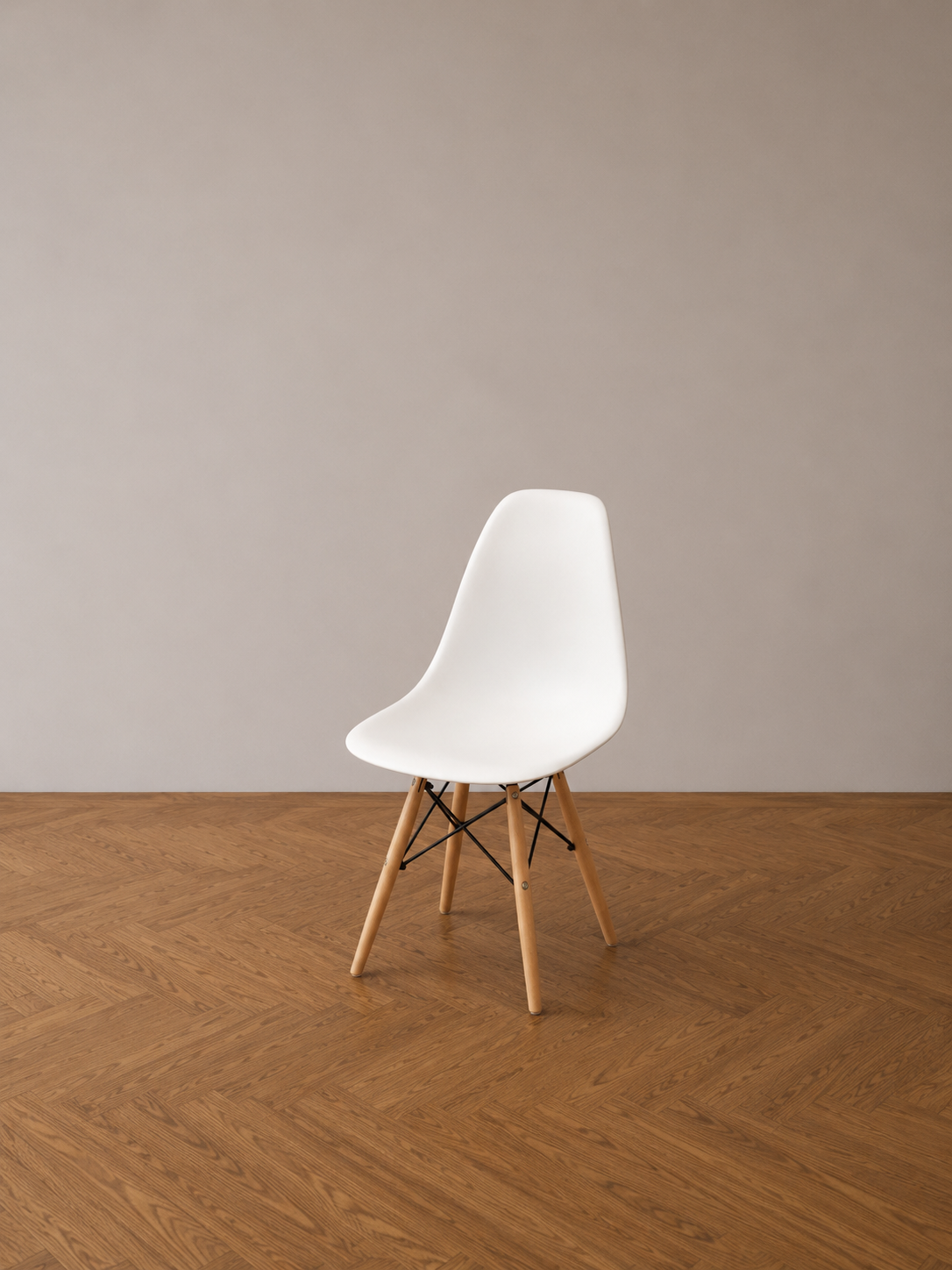 Florida Children's Chair - White / Timber Legs