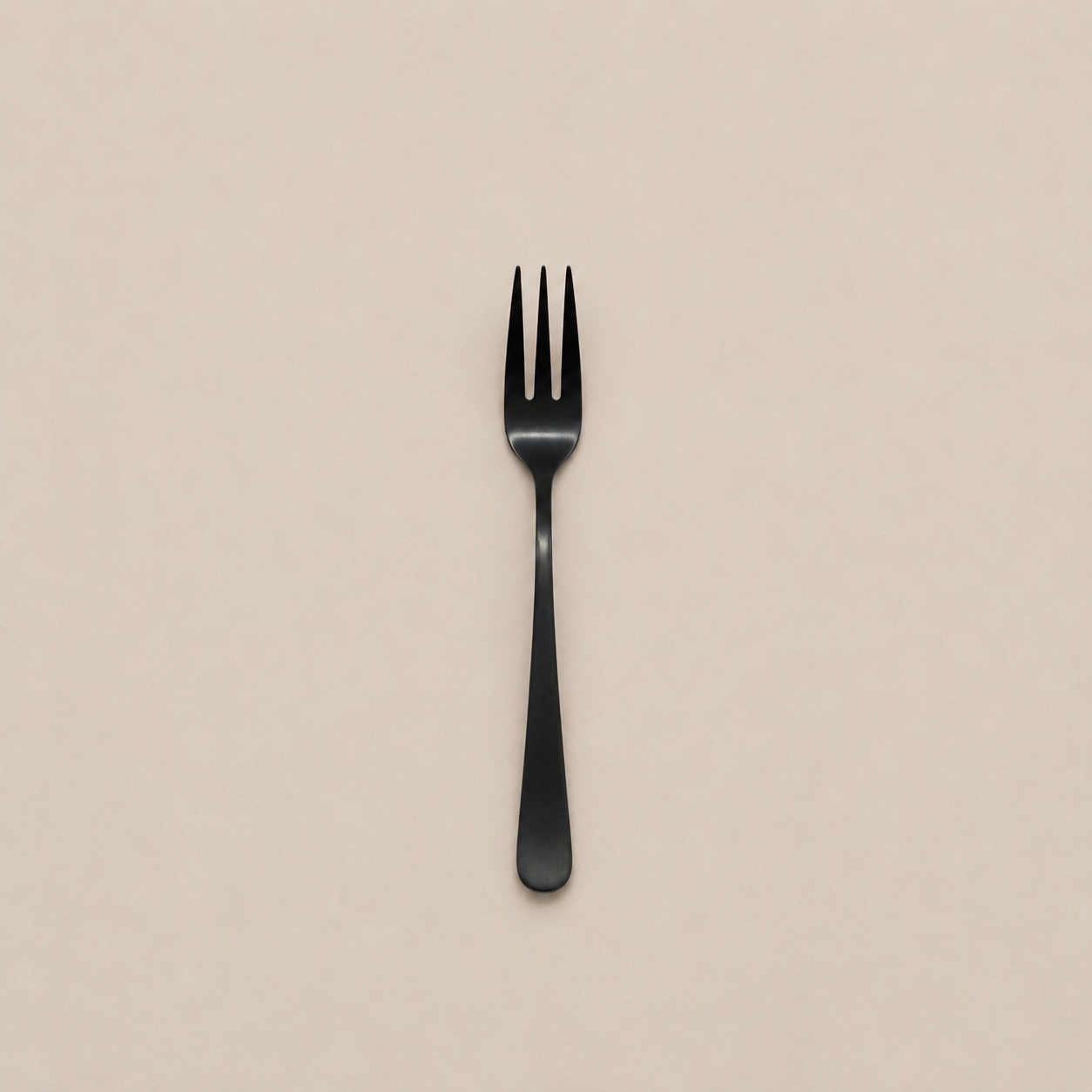 Monaco - Matt Black Cutlery - Cake Fork.png