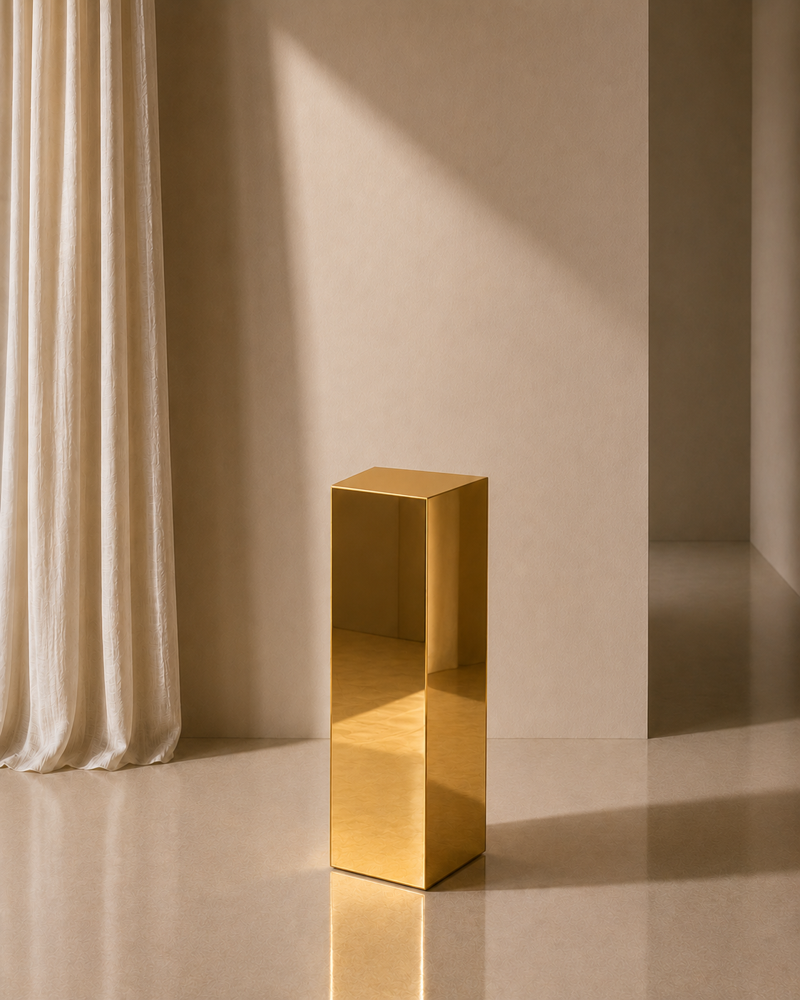 Plinth - Acrylic Mirror - 70CM - Gold.png