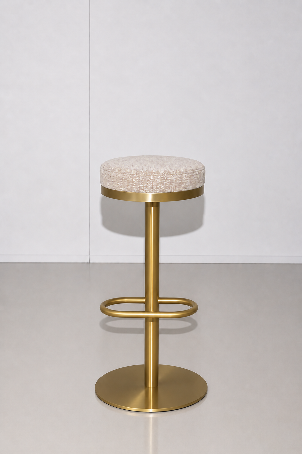 Mila Gold Stool - Oatmeal